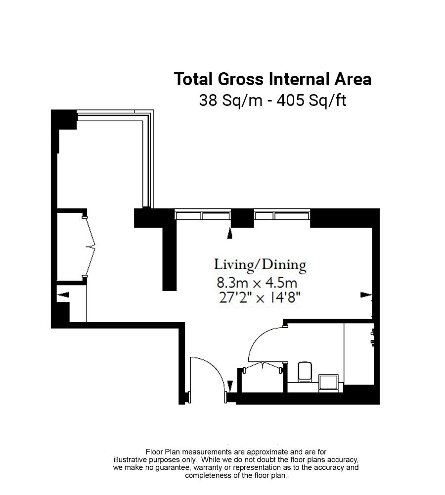 1 bedroom apartments/flats to sale in Royal Mint Street, Tower Hill, London-Floorplan