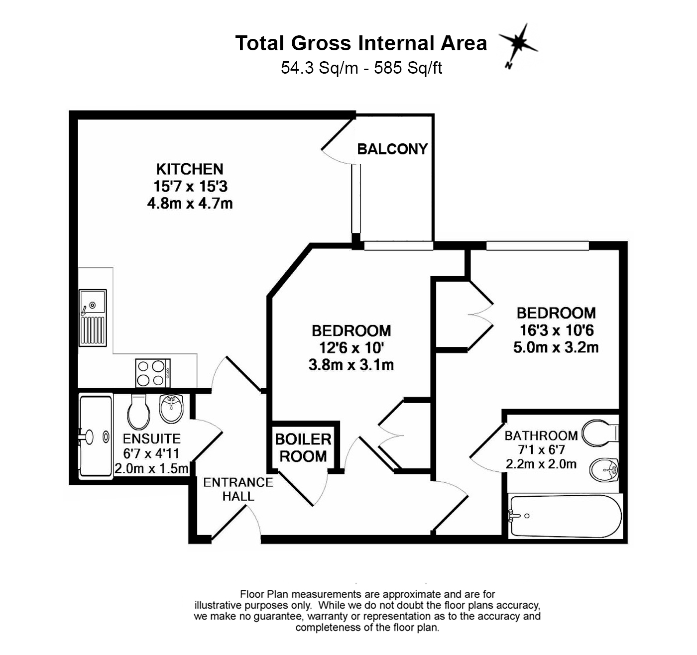 2 bedrooms apartments/flats to sale in St. Annes Street, Canary Wharf-Floorplan