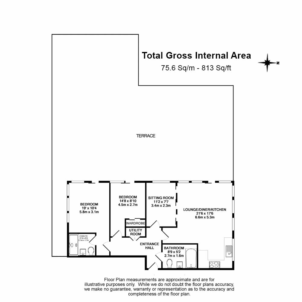 2 bedrooms apartments/flats to sale in Yeo Street, Bow, London-Floorplan