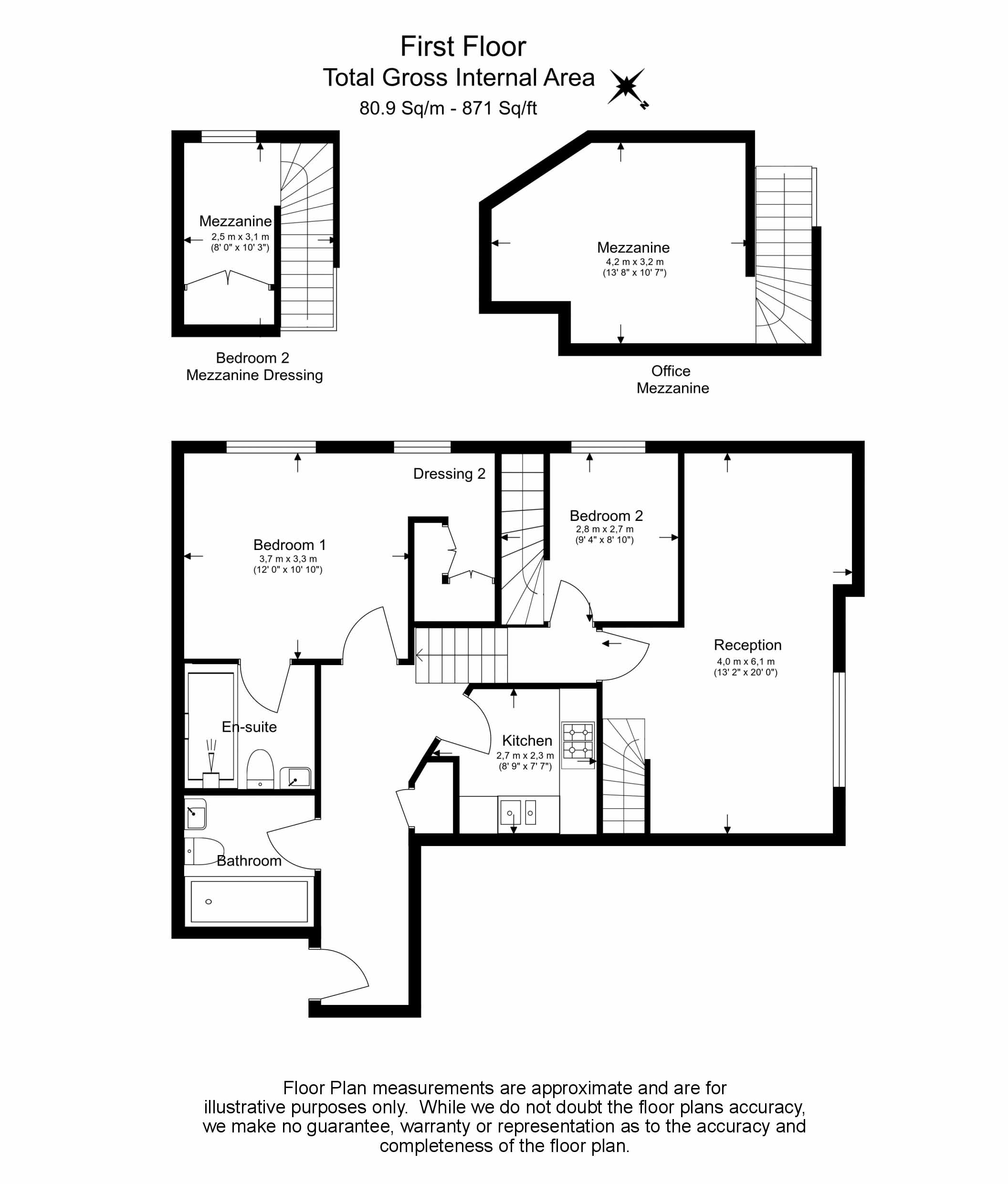 2 bedrooms apartments/flats to sale in Prescot Street, London-Floorplan