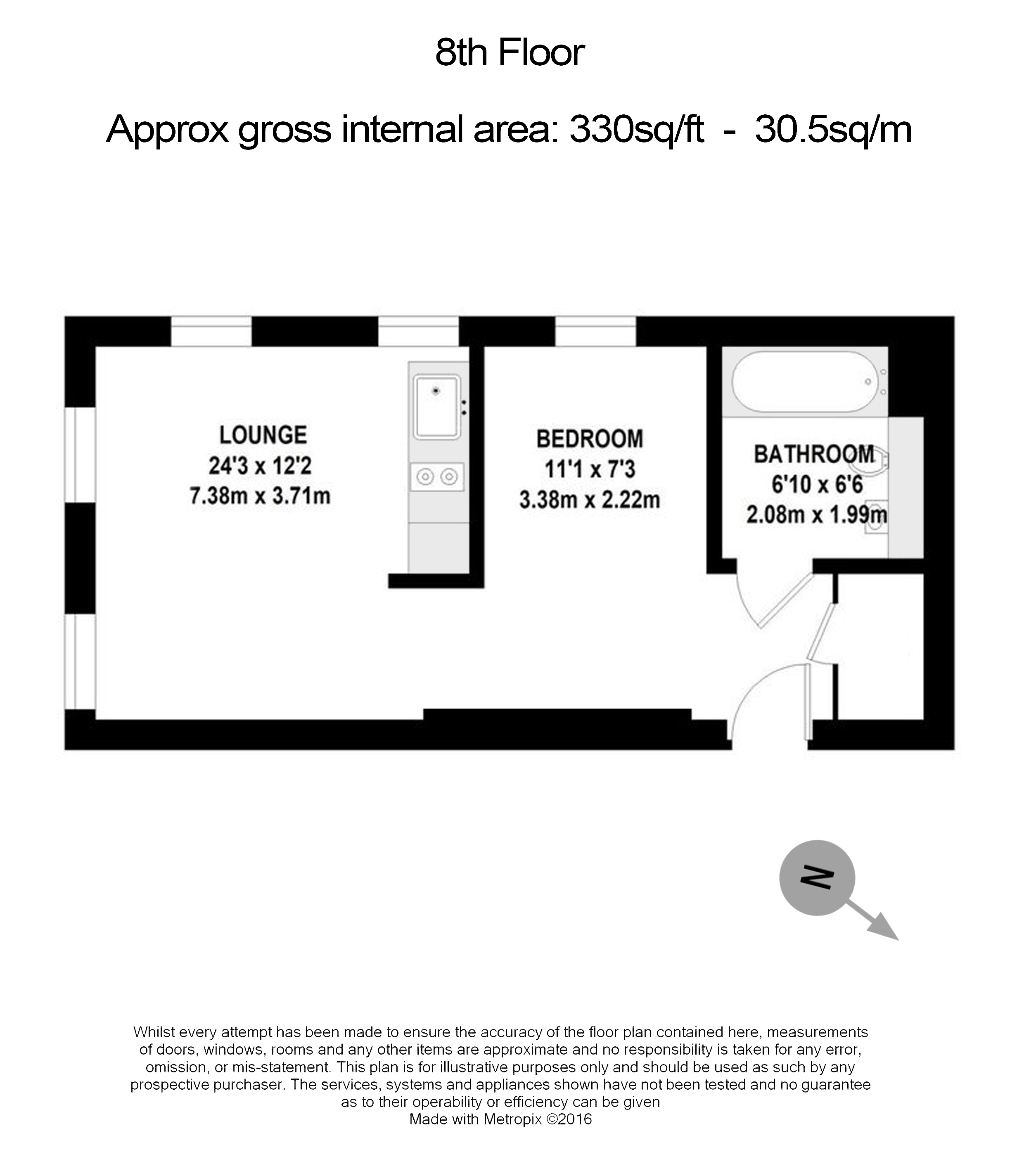 Studio apartments/flats to sale in Churchway, King's Cross, London-Floorplan