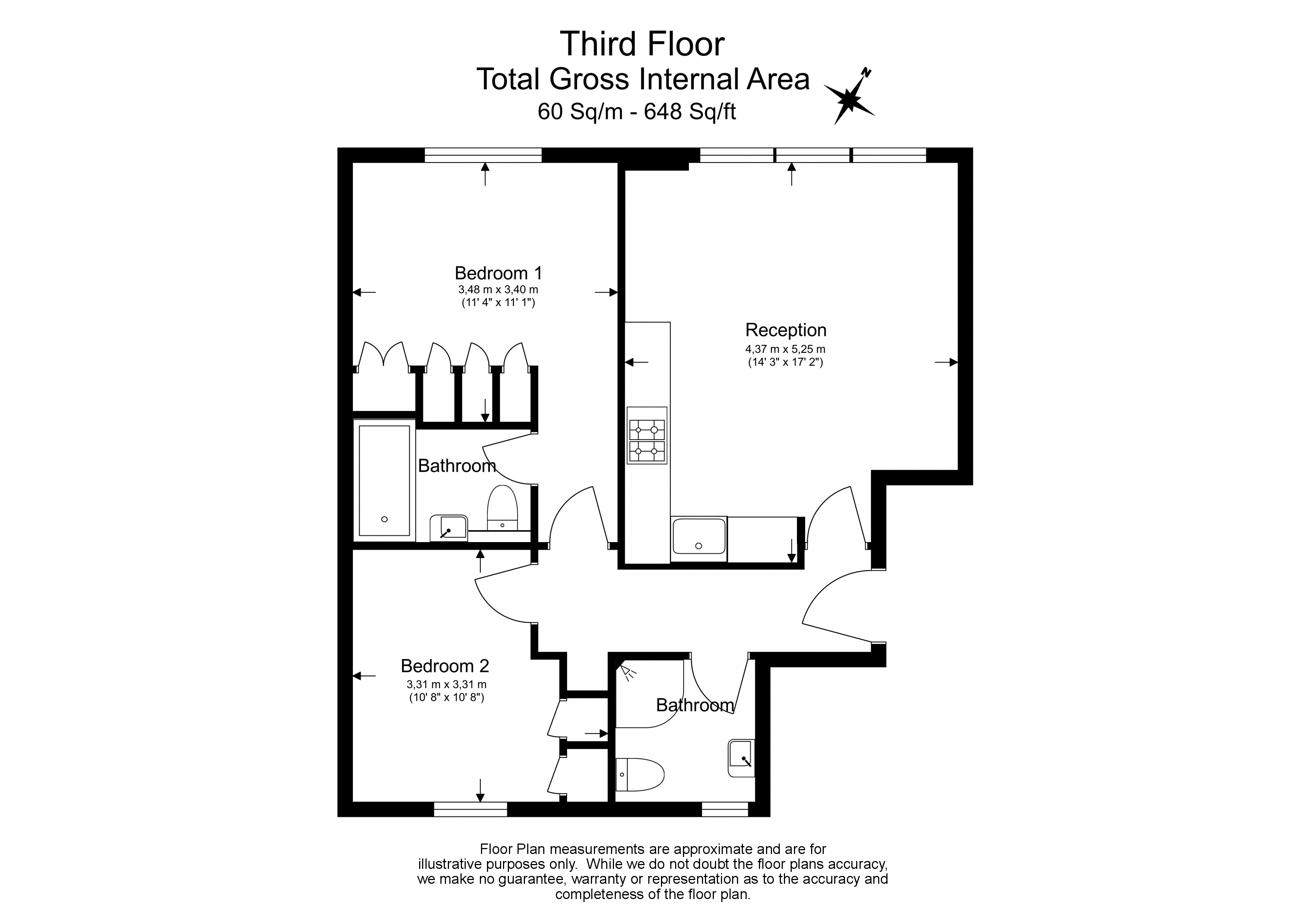 2 bedrooms apartments/flats to sale in Chilworth Mews, Paddington-Floorplan