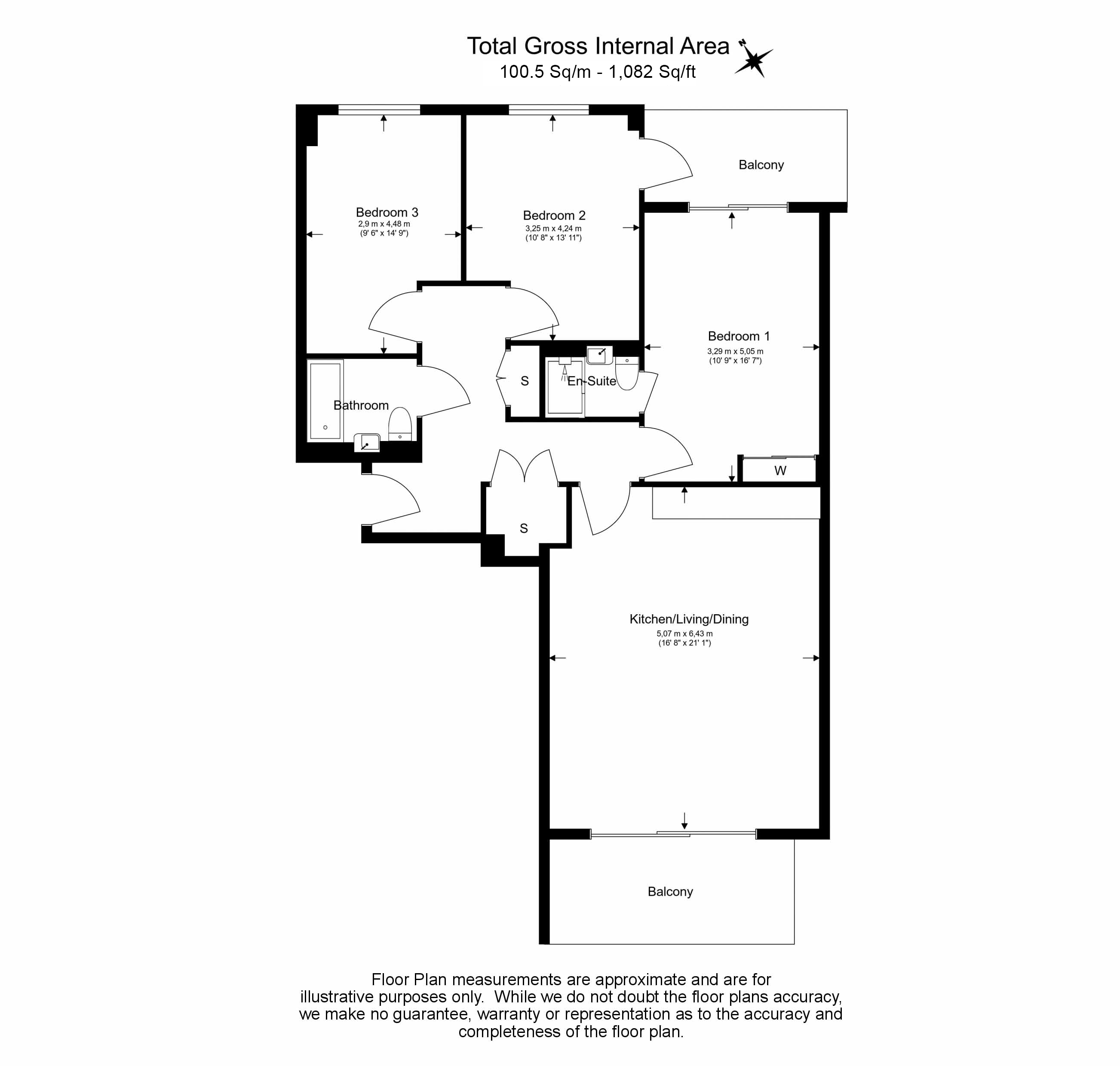 3 bedrooms apartments/flats to sale in Lismore Boulevard, Colindale Gardens, Colindale-Floorplan