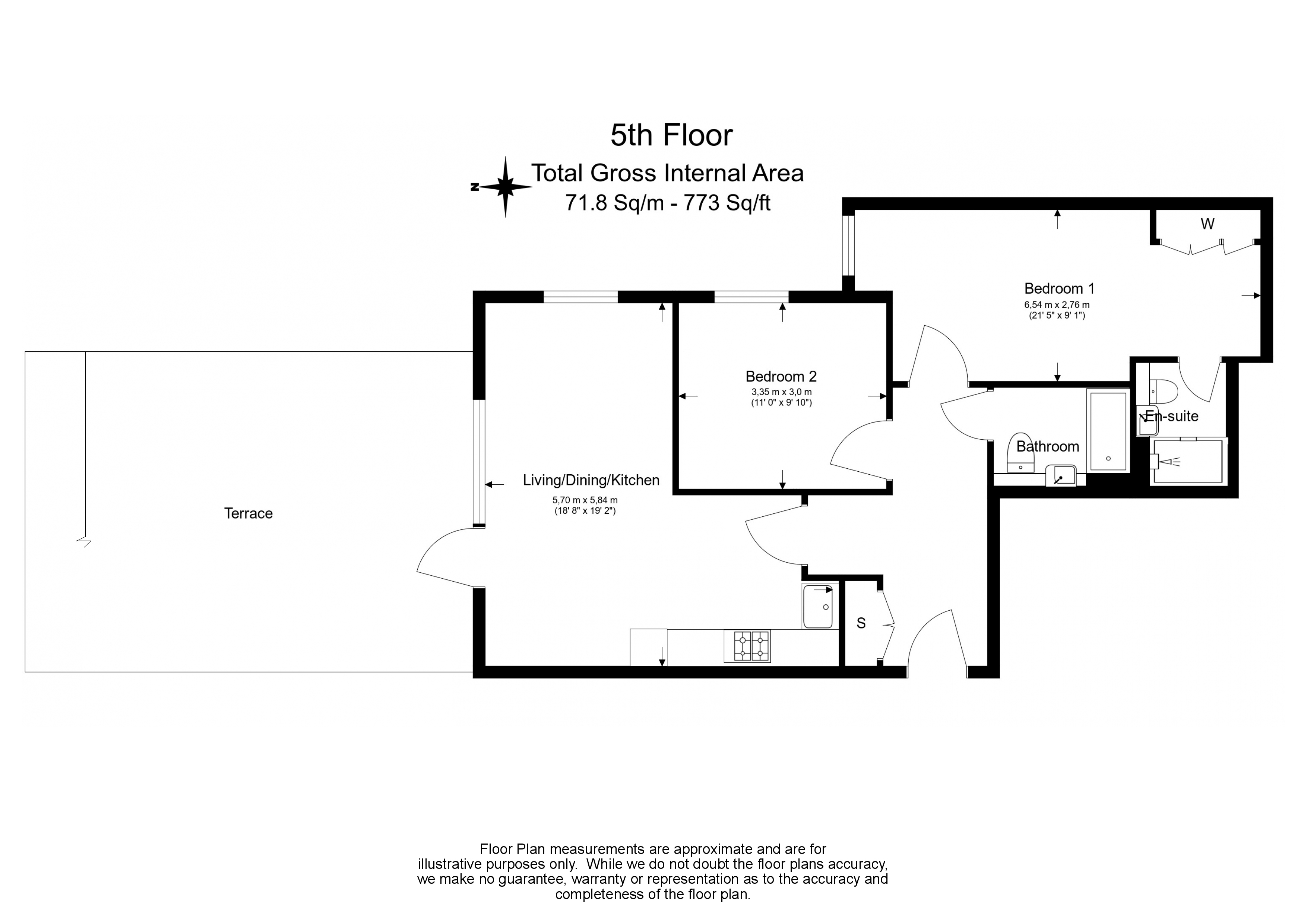 2 bedrooms apartments/flats to sale in Beaufort Square, Beaufort Park, Colindale-Floorplan