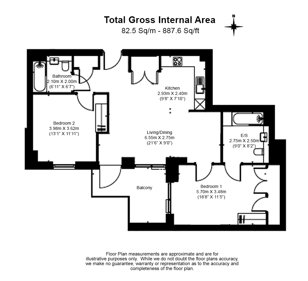 2 bedrooms apartments/flats to sale in Soleil Apartments, Western Circus, Acton-Floorplan