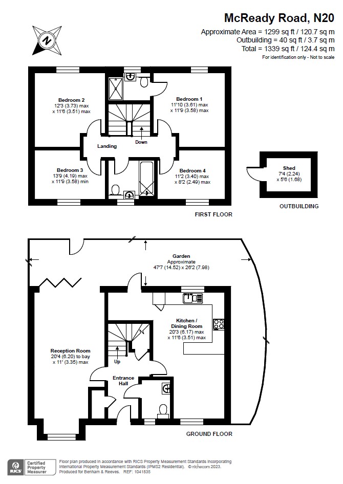 4 bedrooms houses to sale in McReady Road, Whetstone-Floorplan