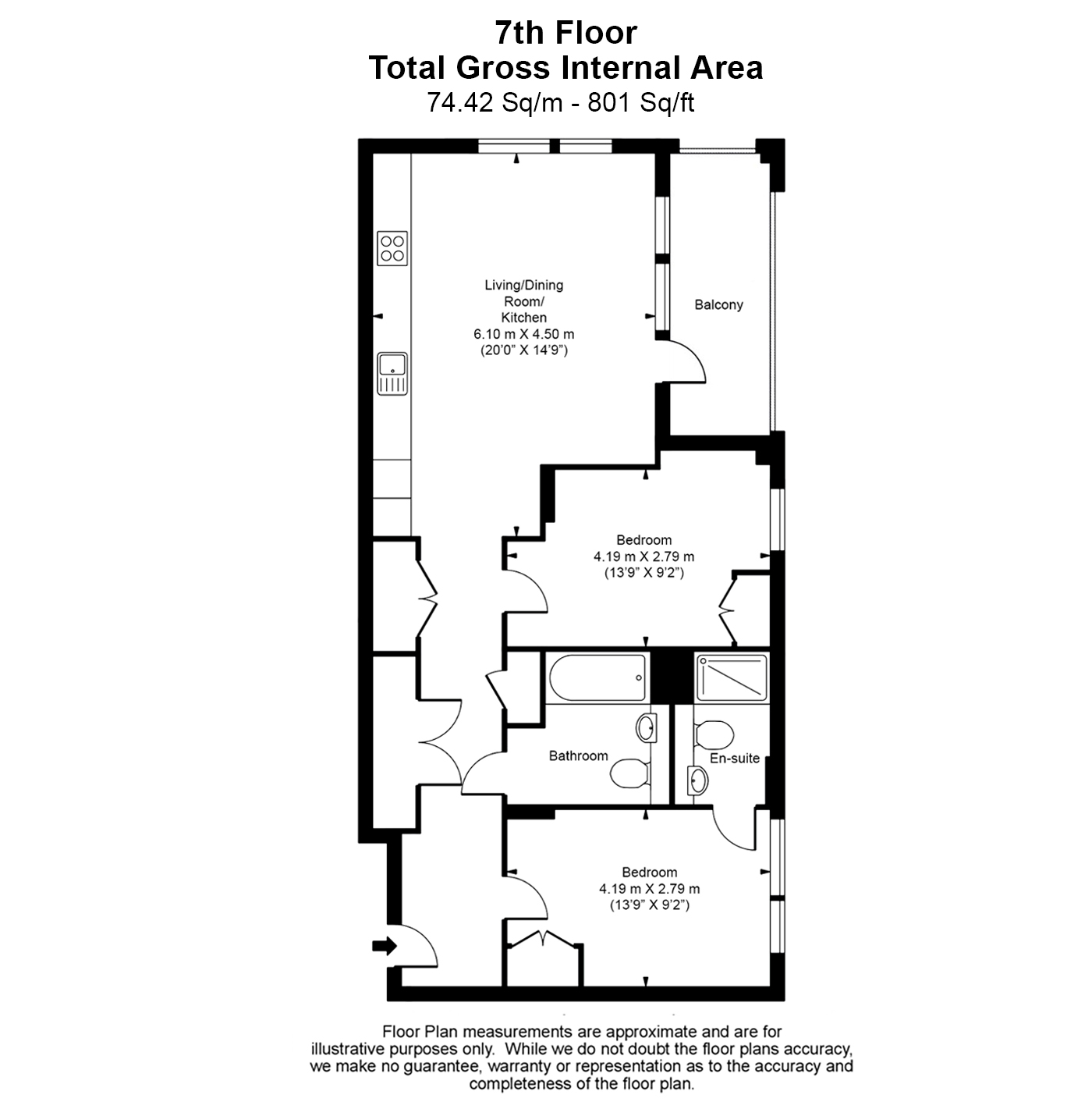 2 bedrooms apartments/flats to sale in Aberfeldy Square, Poplar-Floorplan