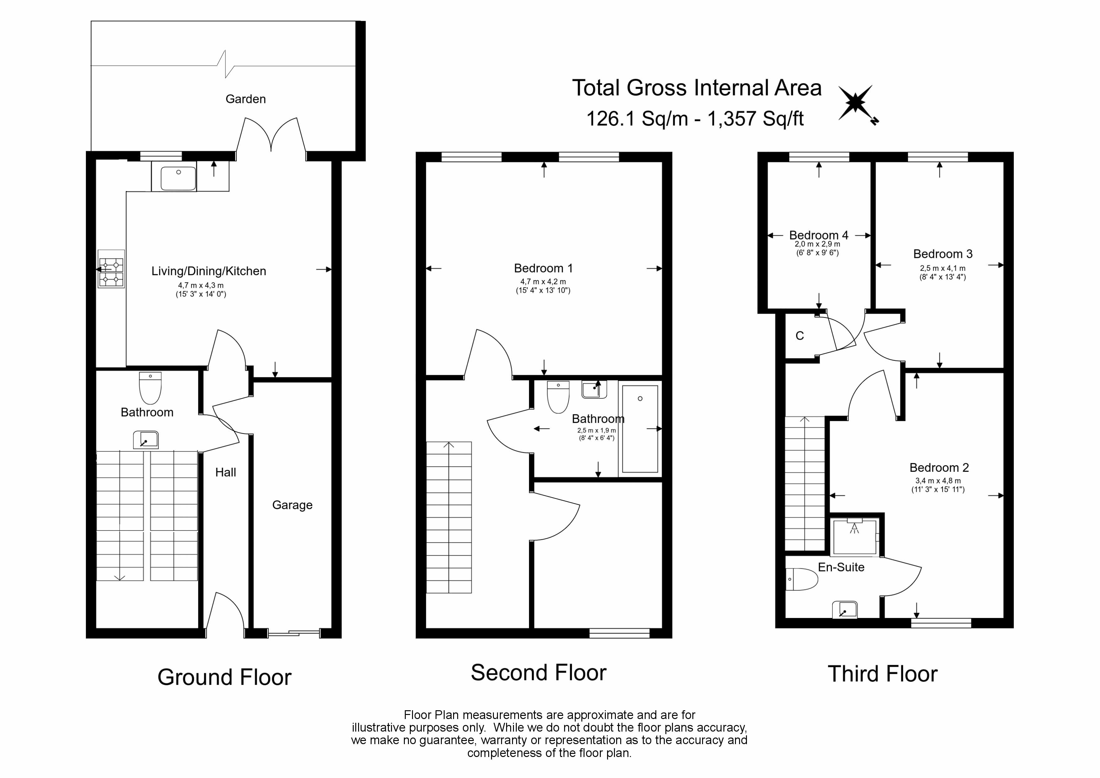 4 bedrooms houses to sale in Scholars Way, Dagenham-Floorplan