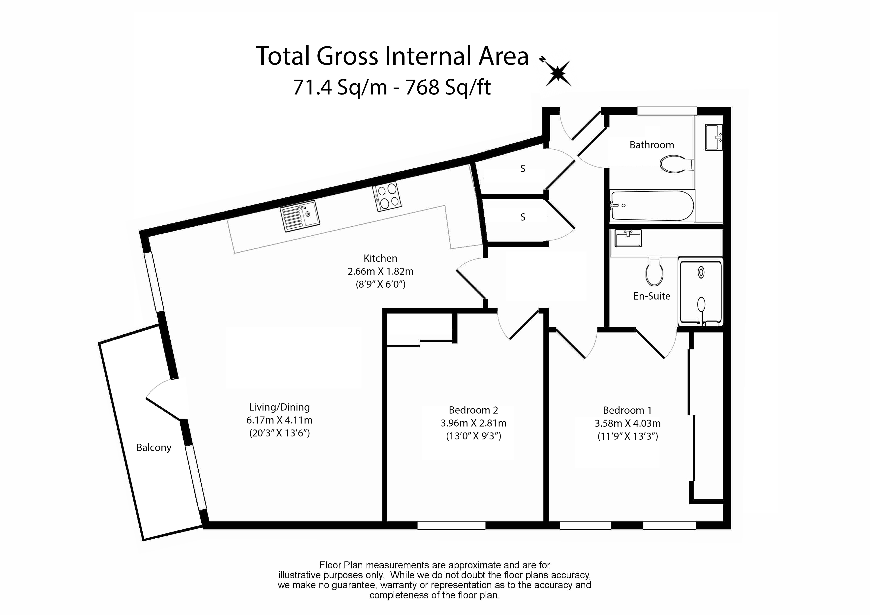 2 bedrooms apartments/flats to sale in Freda Street, Bermondsey-Floorplan