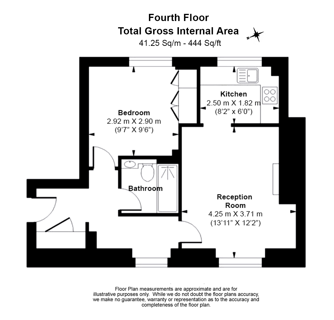 1 bedroom apartments/flats to sale in Pemberton Row, Temple-Floorplan