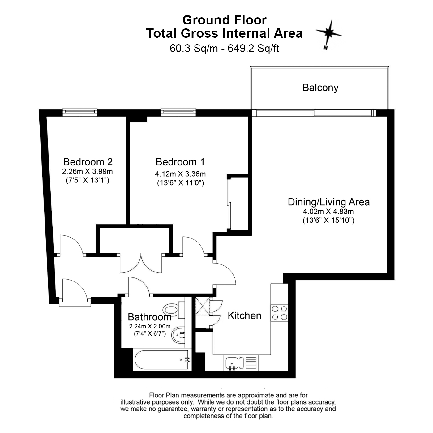 2 bedrooms apartments/flats to sale in Epstein Square, Poplar-Floorplan