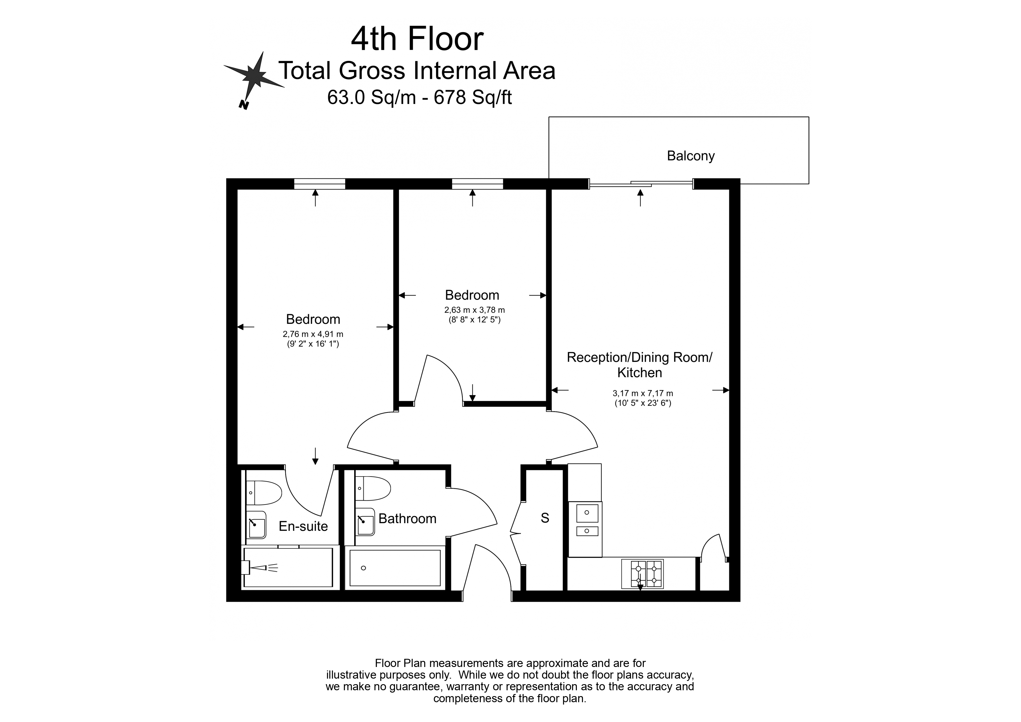 2 bedrooms apartments/flats to sale in Yeo Street, Bromley-By-Bow-Floorplan