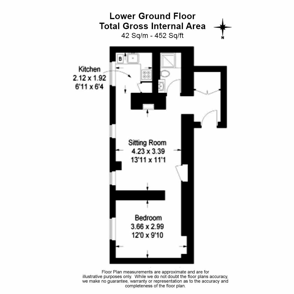 1 bedroom apartments/flats to sale in Artillery Row, Westminster, London-Floorplan