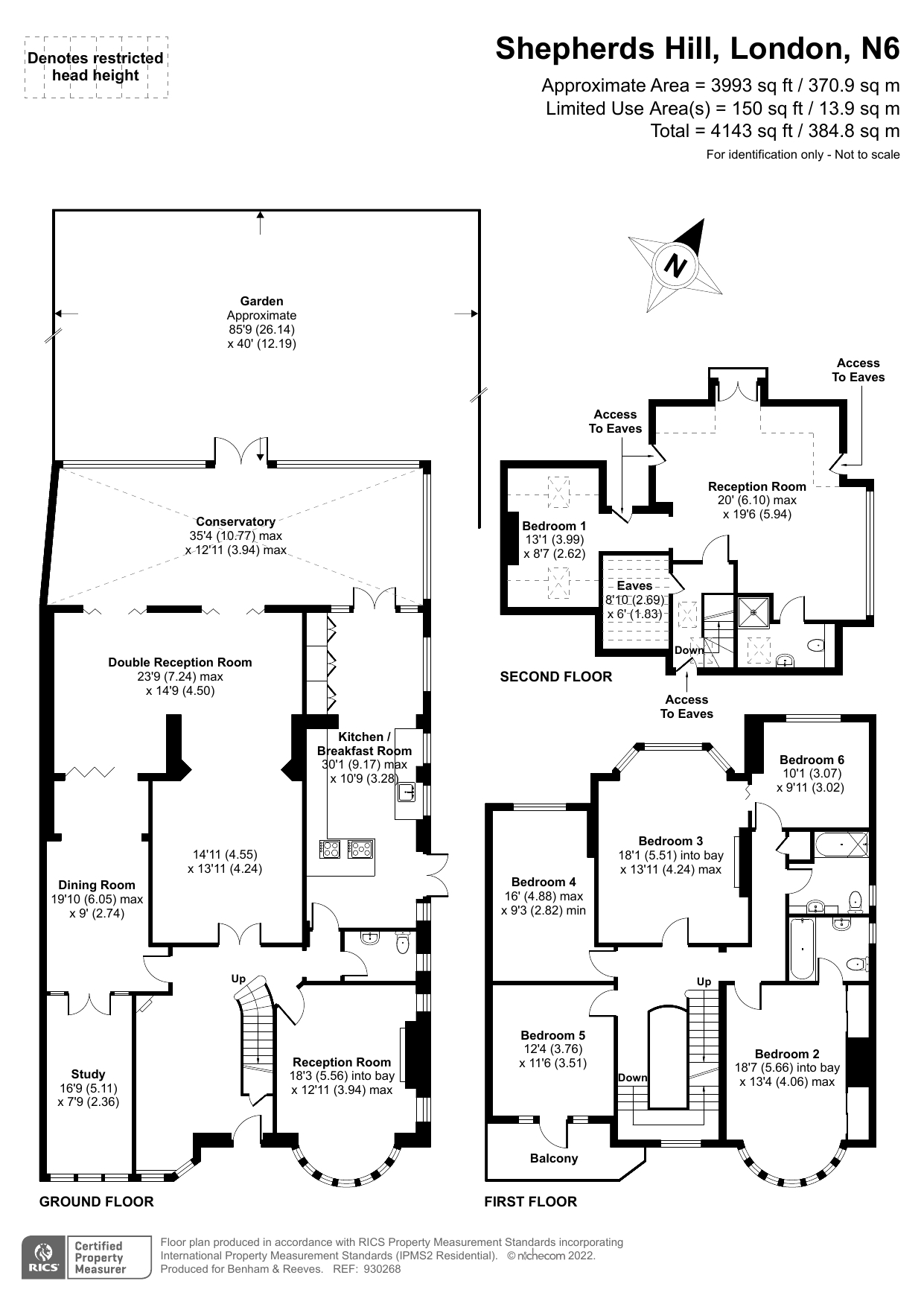 6 bedrooms houses to sale in Shepherds Hill, Highgate-Floorplan