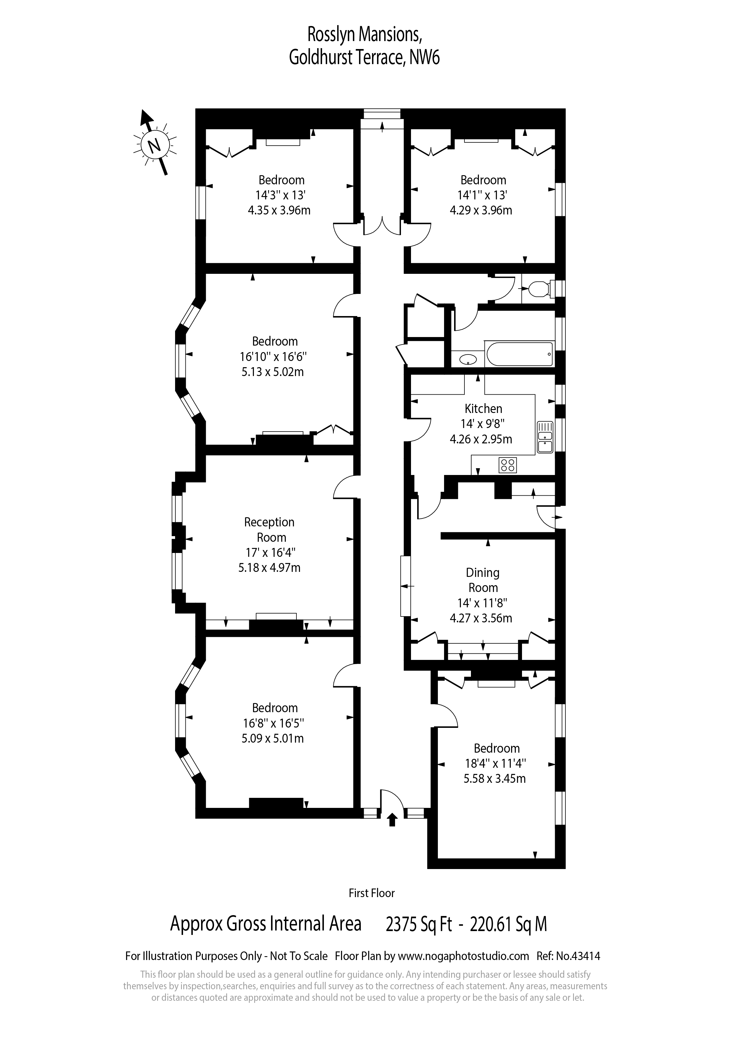 5 bedrooms apartments/flats to sale in Goldhurst Terrace, South Hampstead, London-Floorplan