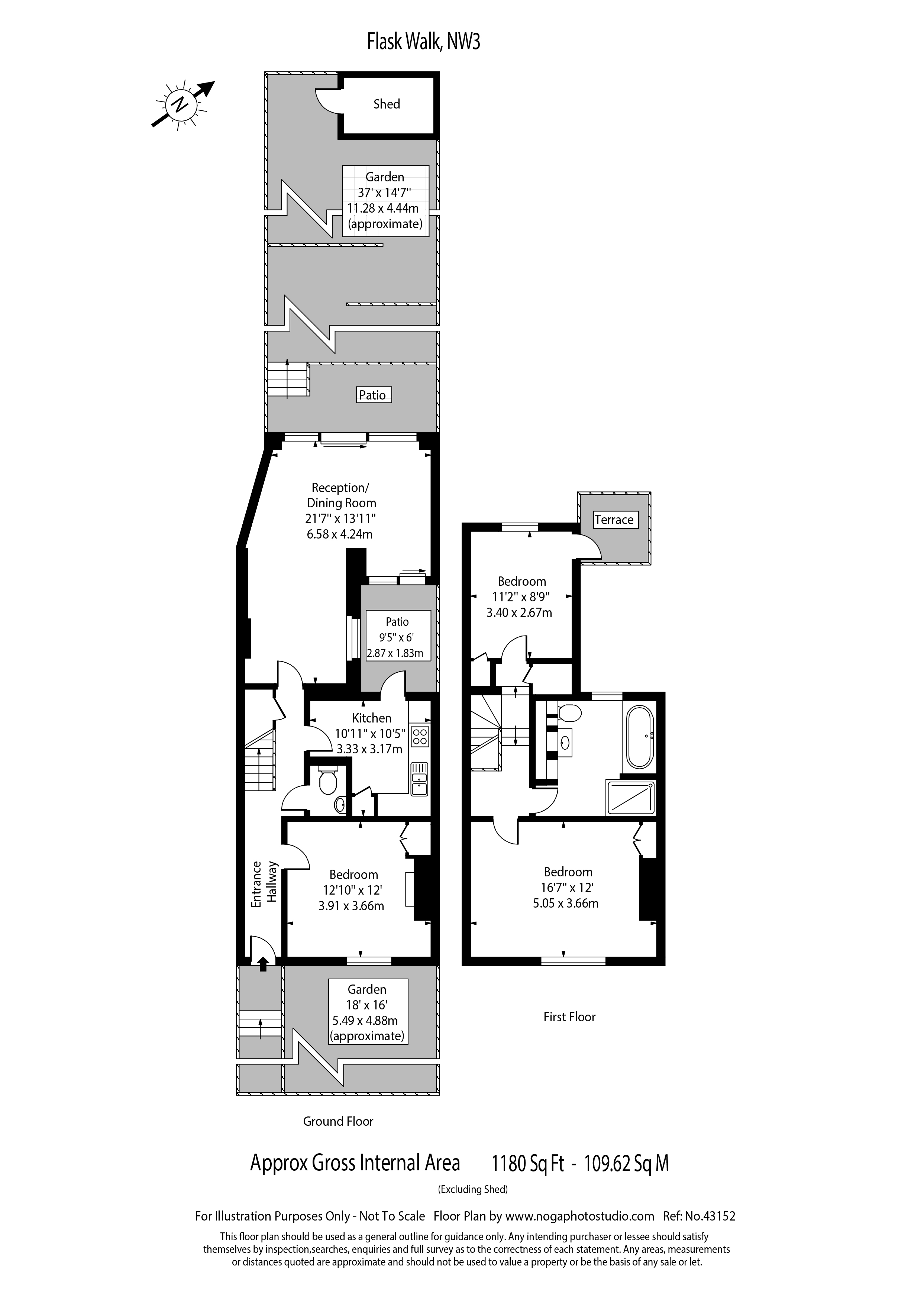 3 bedrooms apartments/flats to sale in Flask Walk, London-Floorplan
