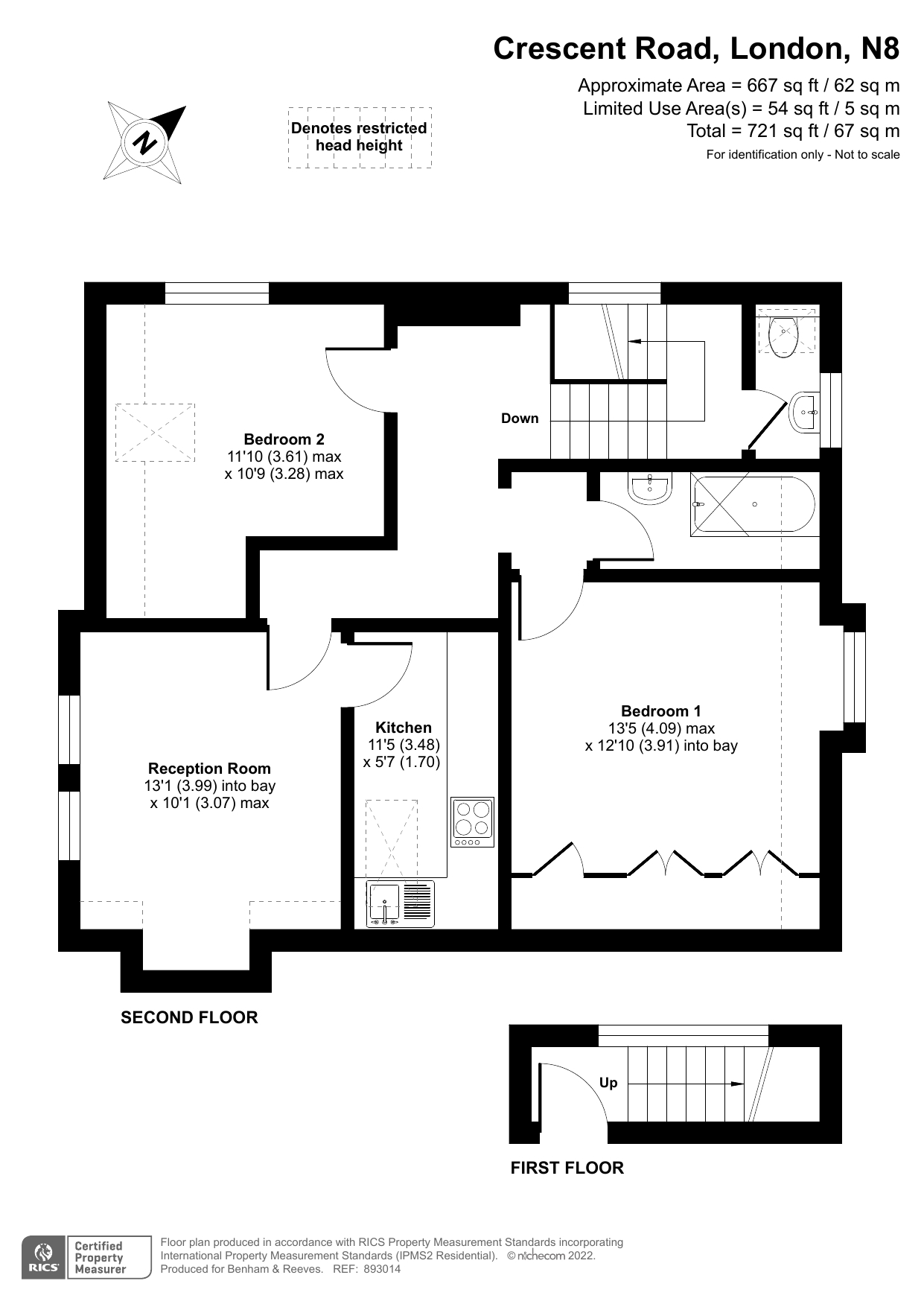 2 bedrooms apartments/flats to sale in Crescent Road, Crouch End, London-Floorplan