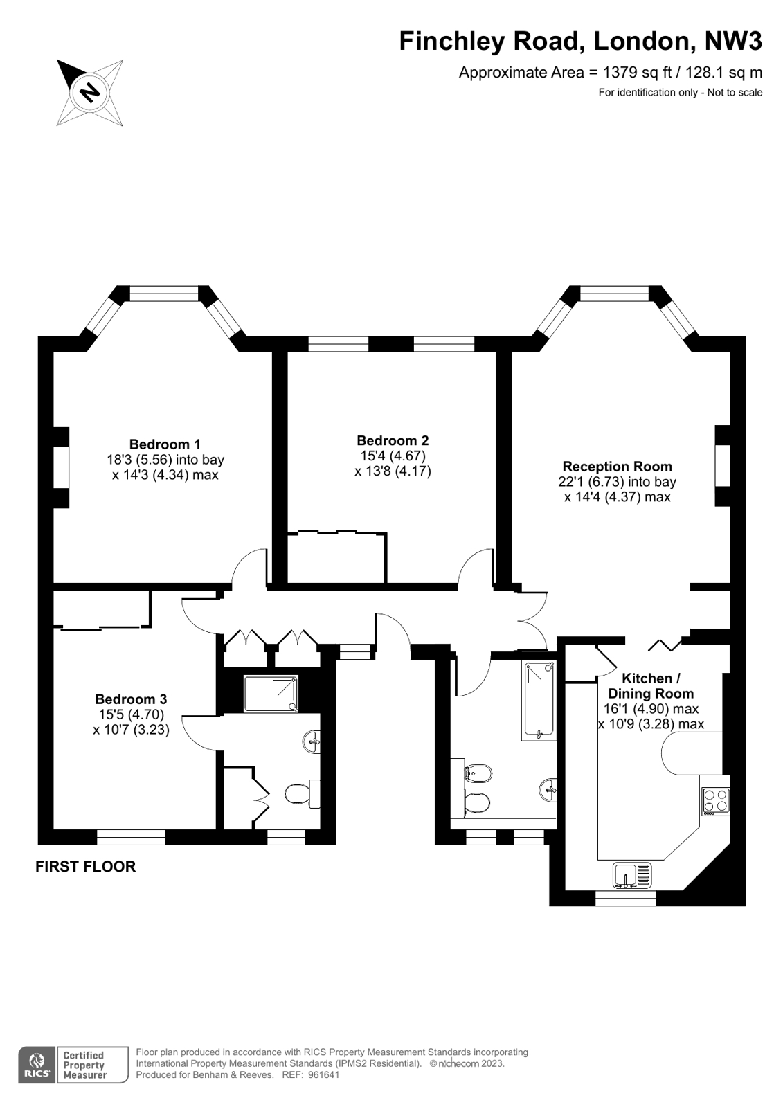 3 bedrooms apartments/flats to sale in Finchley Road, Hampstead-Floorplan