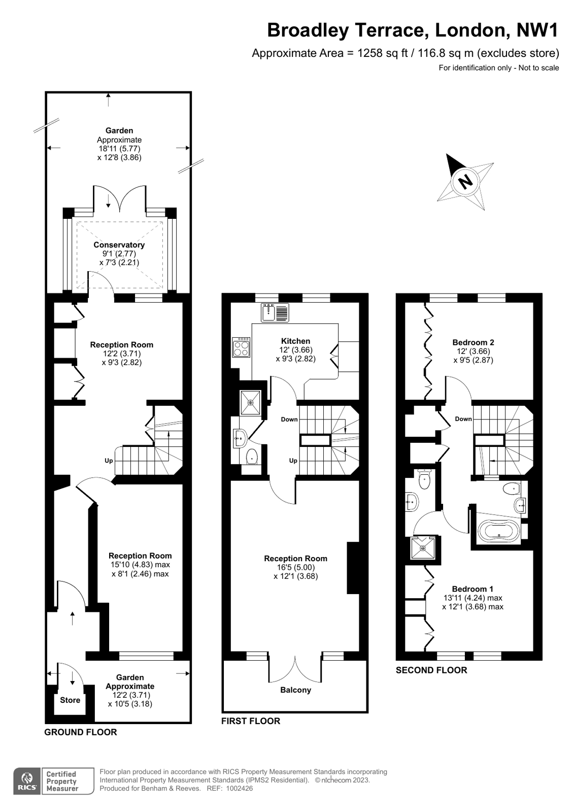 2 bedrooms houses to sale in Broadley Terrace, Marylebone-Floorplan