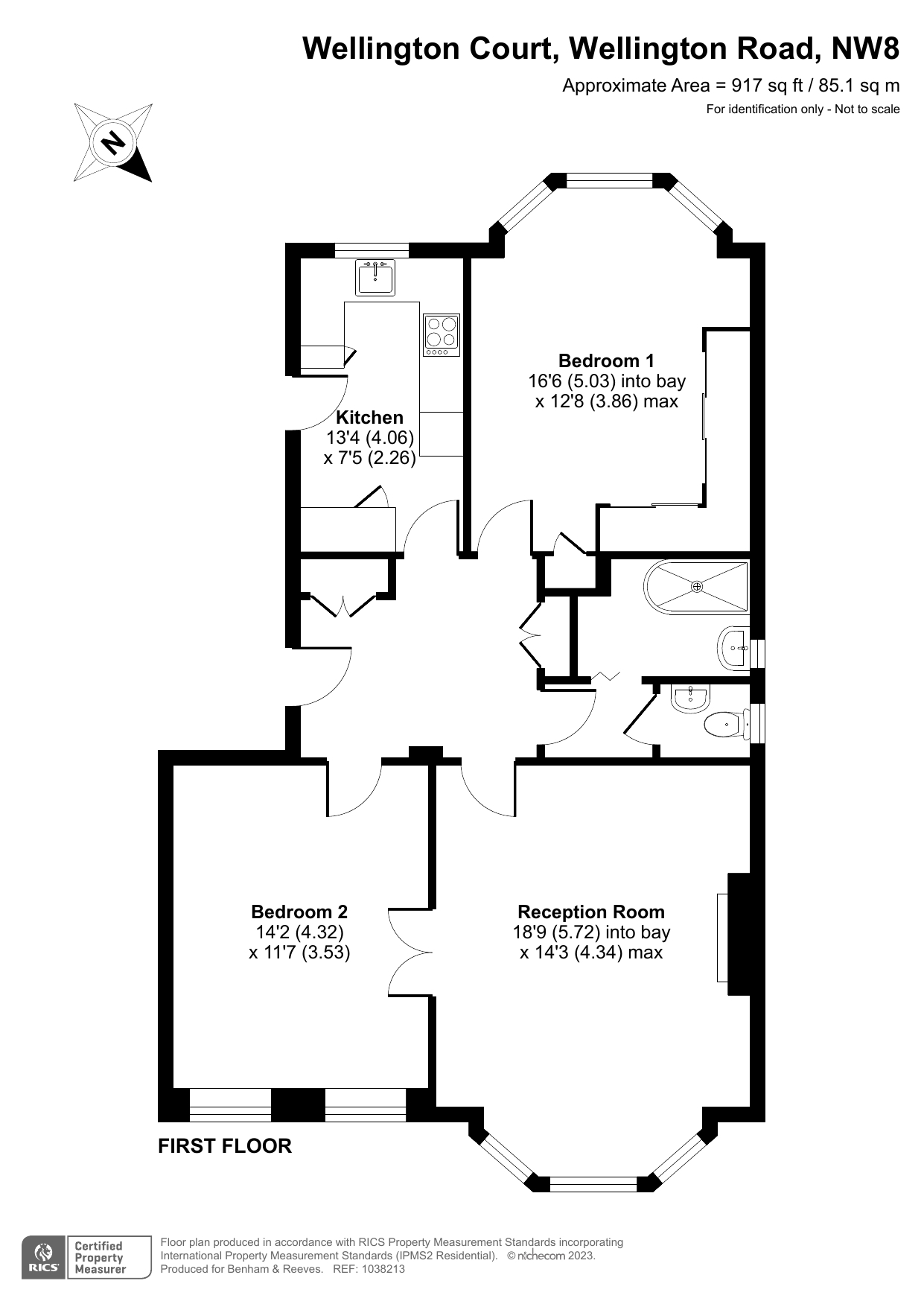 2 bedrooms apartments/flats to sale in Wellington Road, St. John's Wood-Floorplan