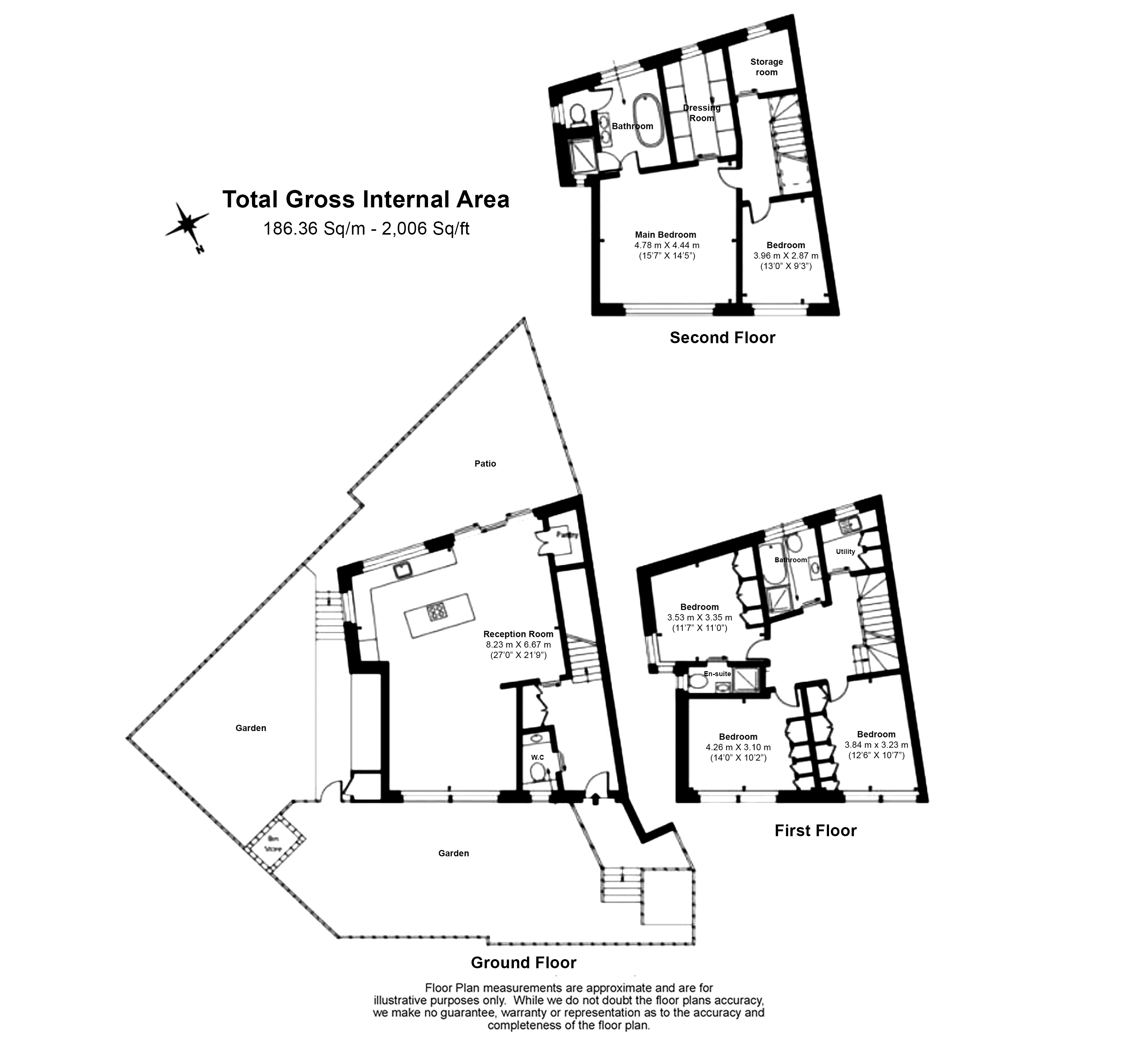 5 bedrooms houses to sale in The Vale, Golders Green-Floorplan
