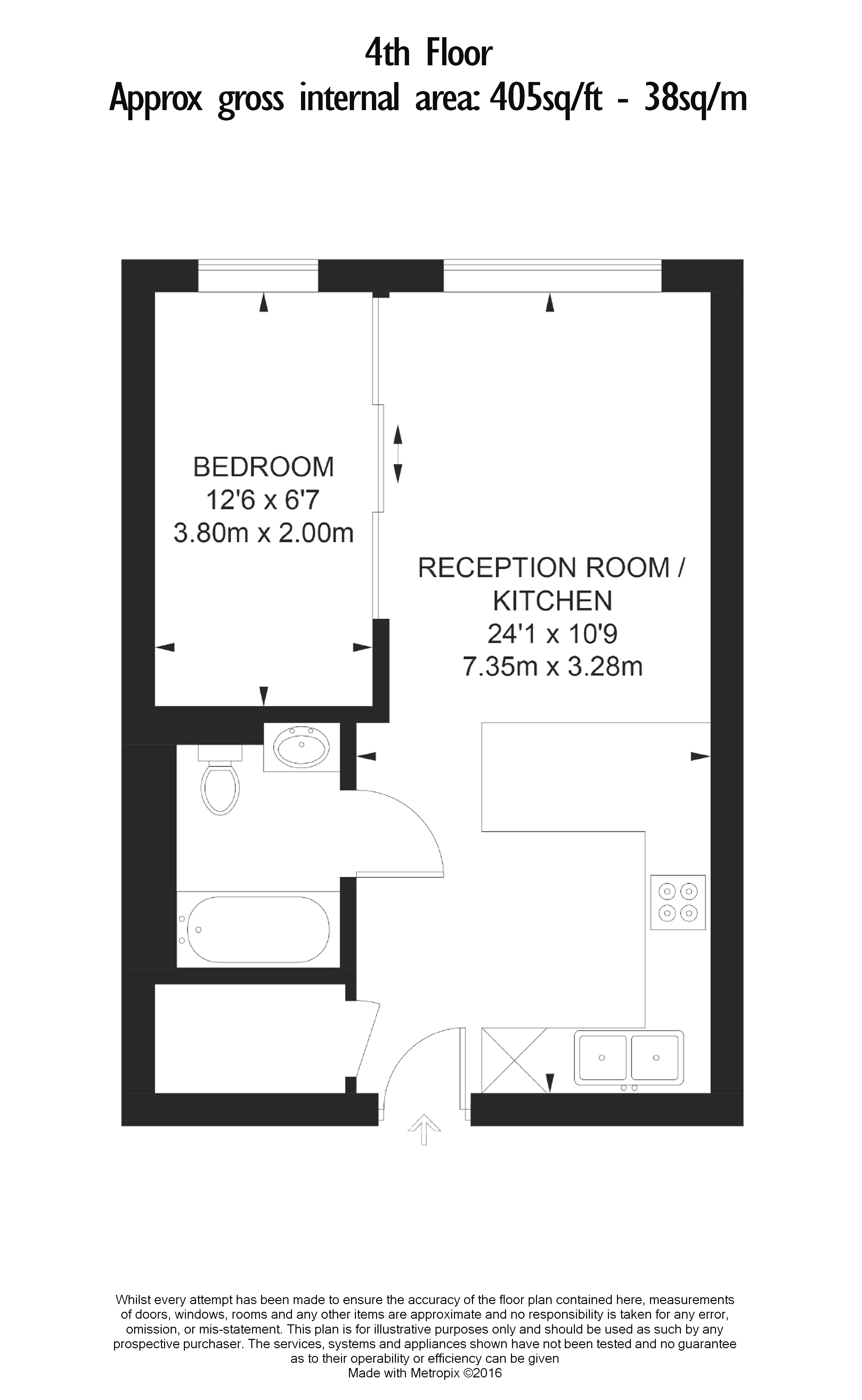 1 bedroom apartments/flats to sale in Townmead Road, London-Floorplan
