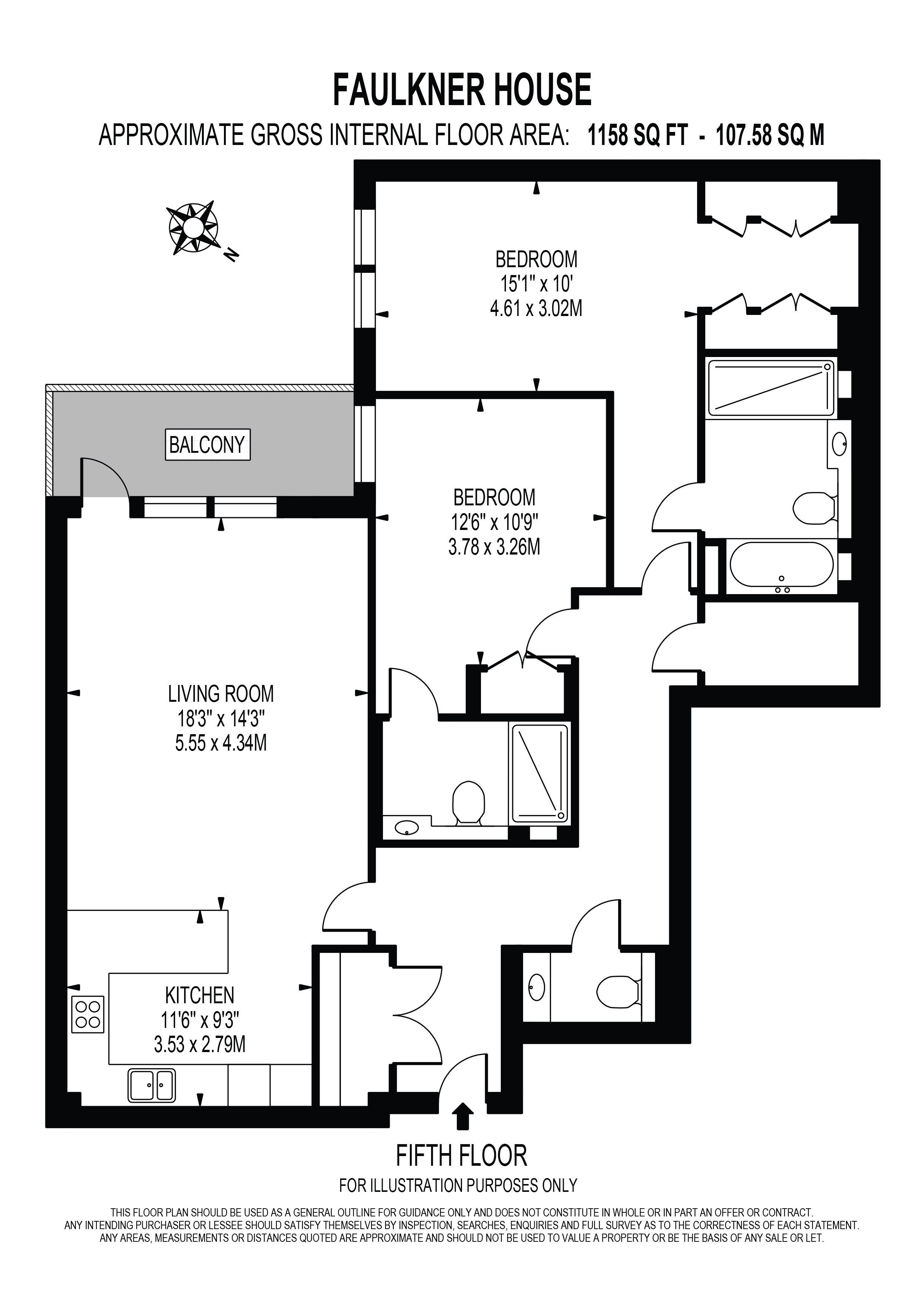 2 bedrooms apartments/flats to sale in Regatta Lane, Fulham Reach, Hammersmith-Floorplan