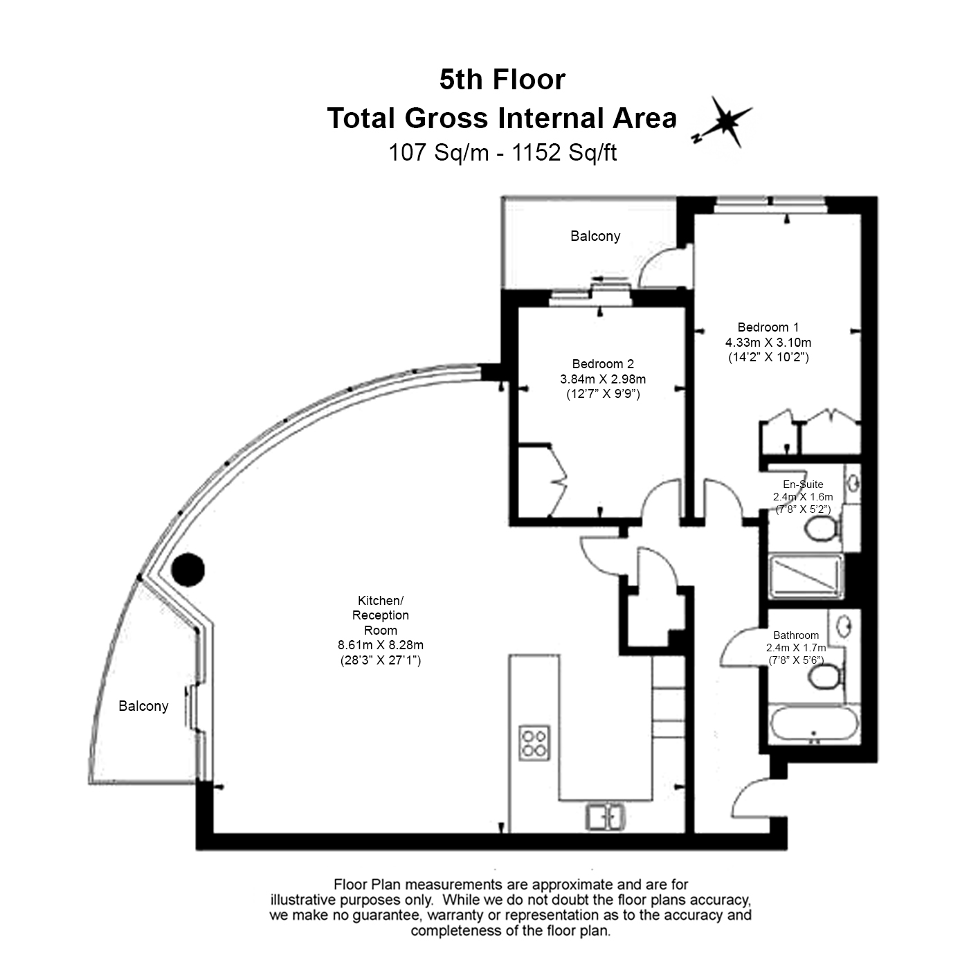 2 bedrooms apartments/flats to sale in Townmead Road, Imperial Wharf, Fulham-Floorplan