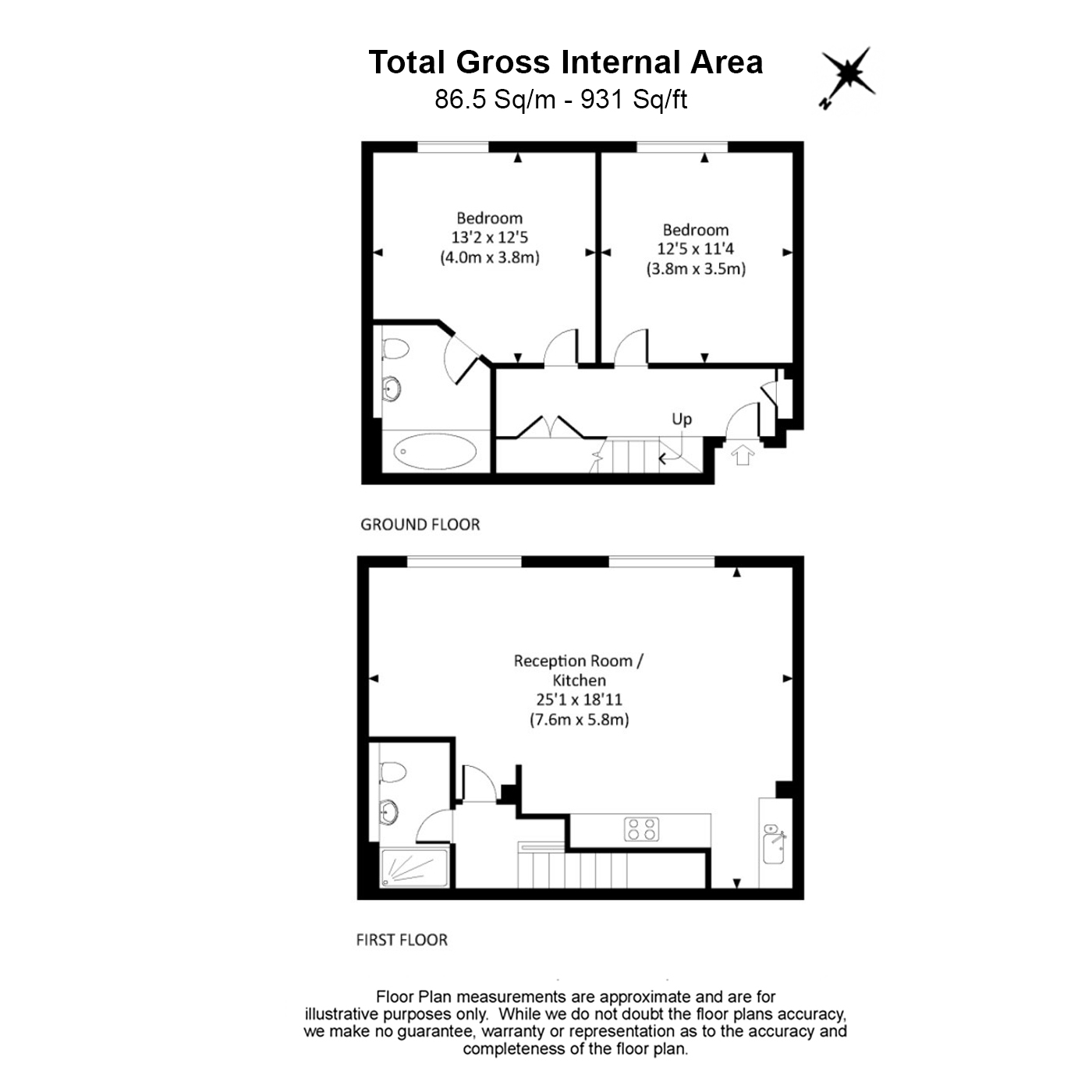 2 bedrooms apartments/flats to sale in Marlborough Road, Woolwich-Floorplan
