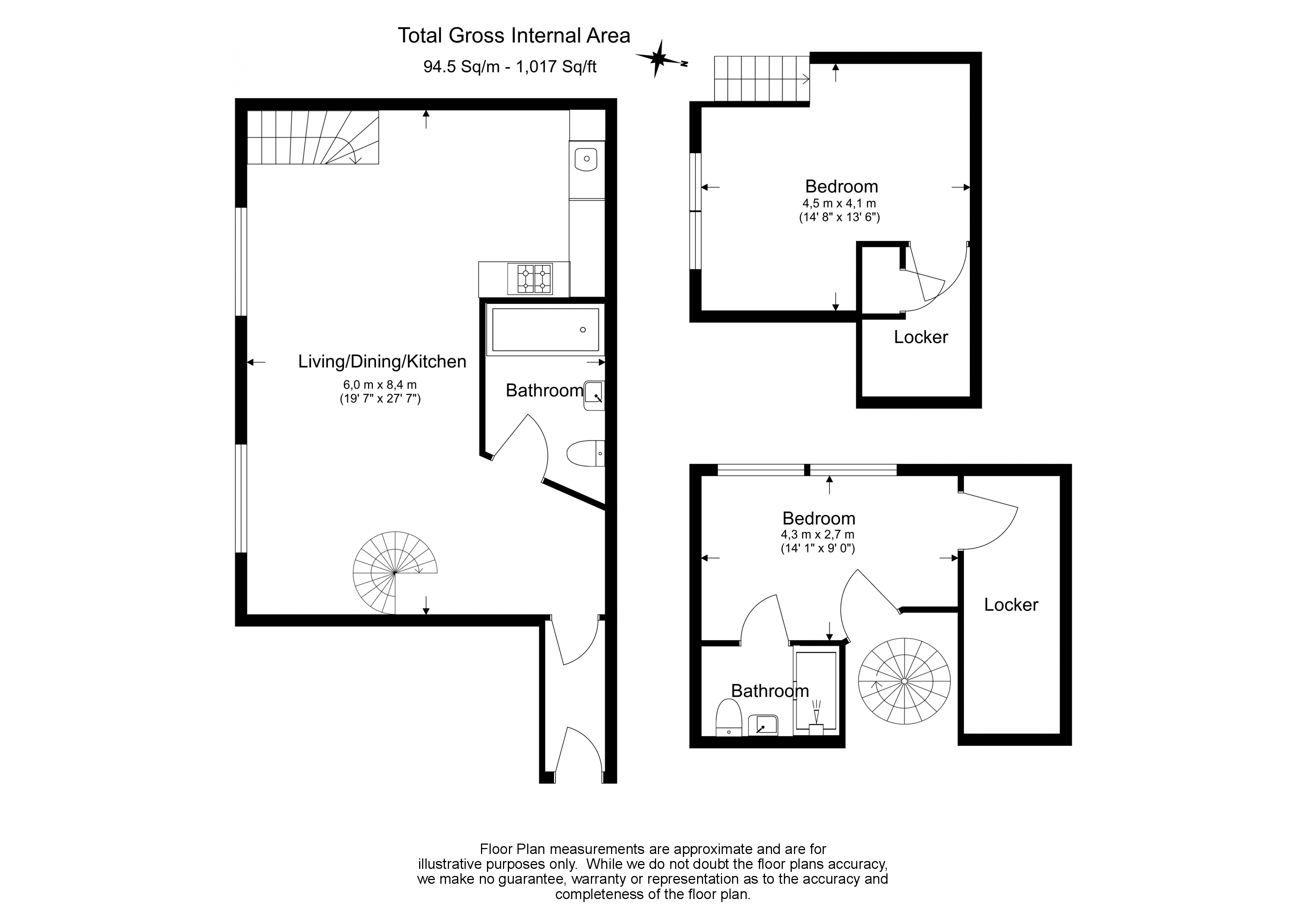 2 bedrooms apartments/flats to sale in Marlborough Road, Woolwich-Floorplan