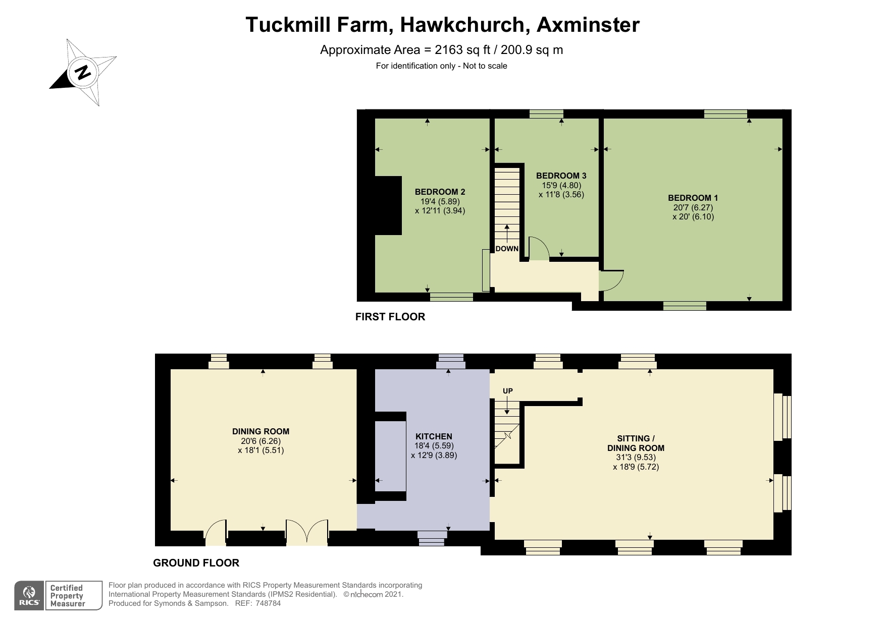 Floorplan - Hawkchurch, Axminster, EX13 5UX
