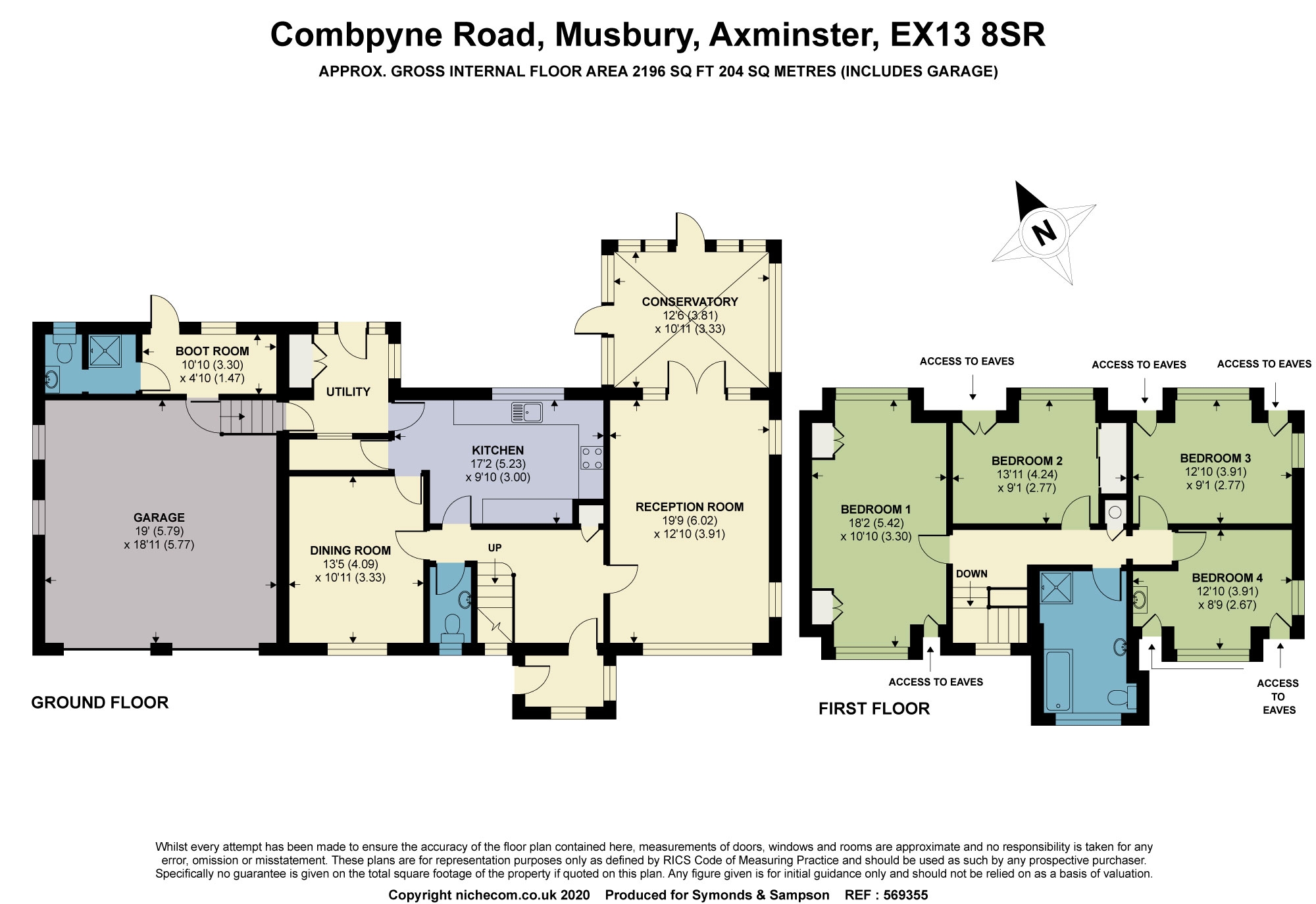 Floorplan - Combpyne Road, Musbury, Axminster, Devon, EX13 8SR