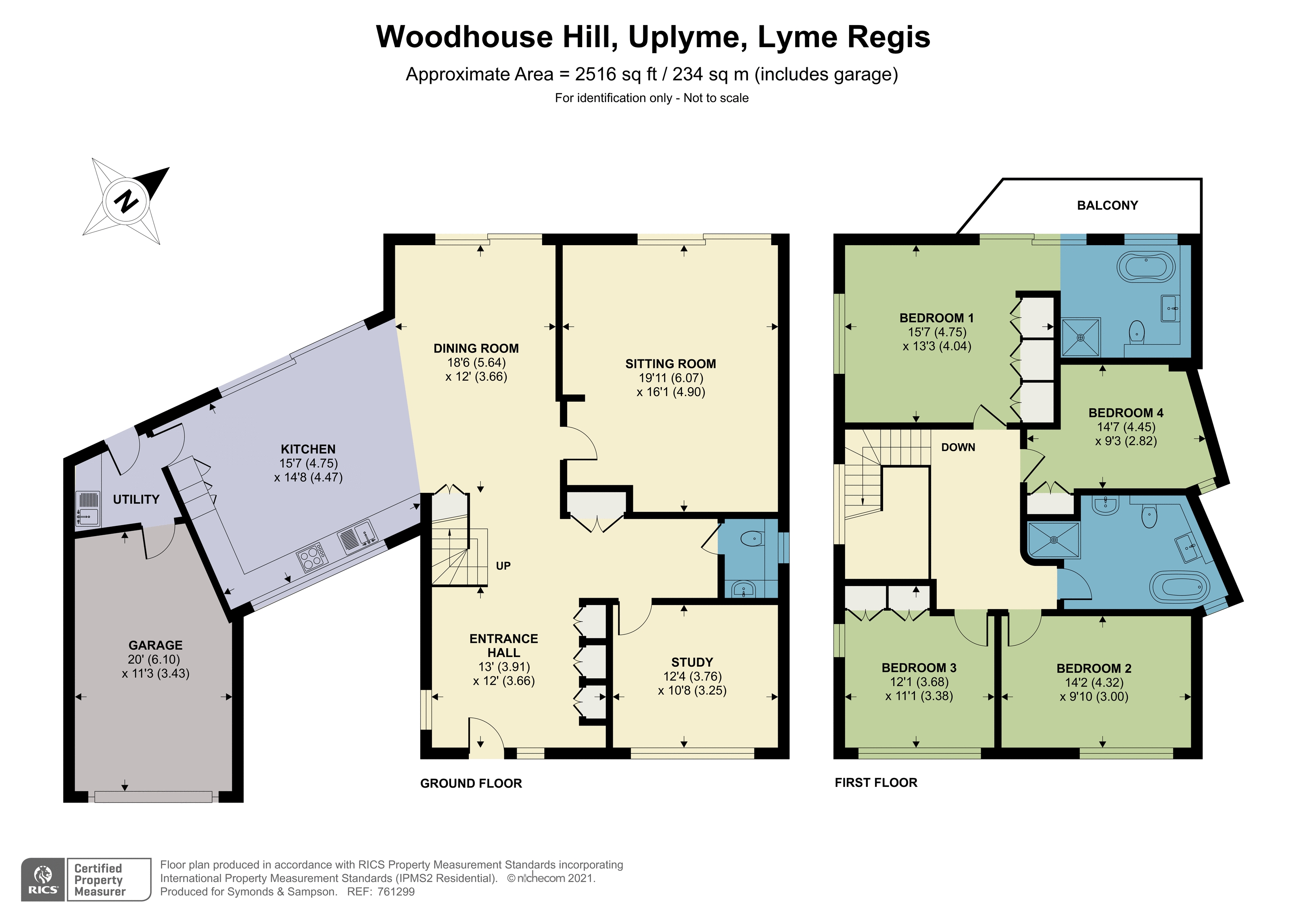 Floorplan - Woodhouse Hill, Uplyme, Lyme Regis, DT7 3SL