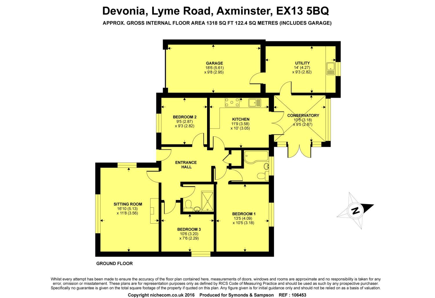 Floorplan - Lyme Road, Axminster, Devon, EX13 5BQ