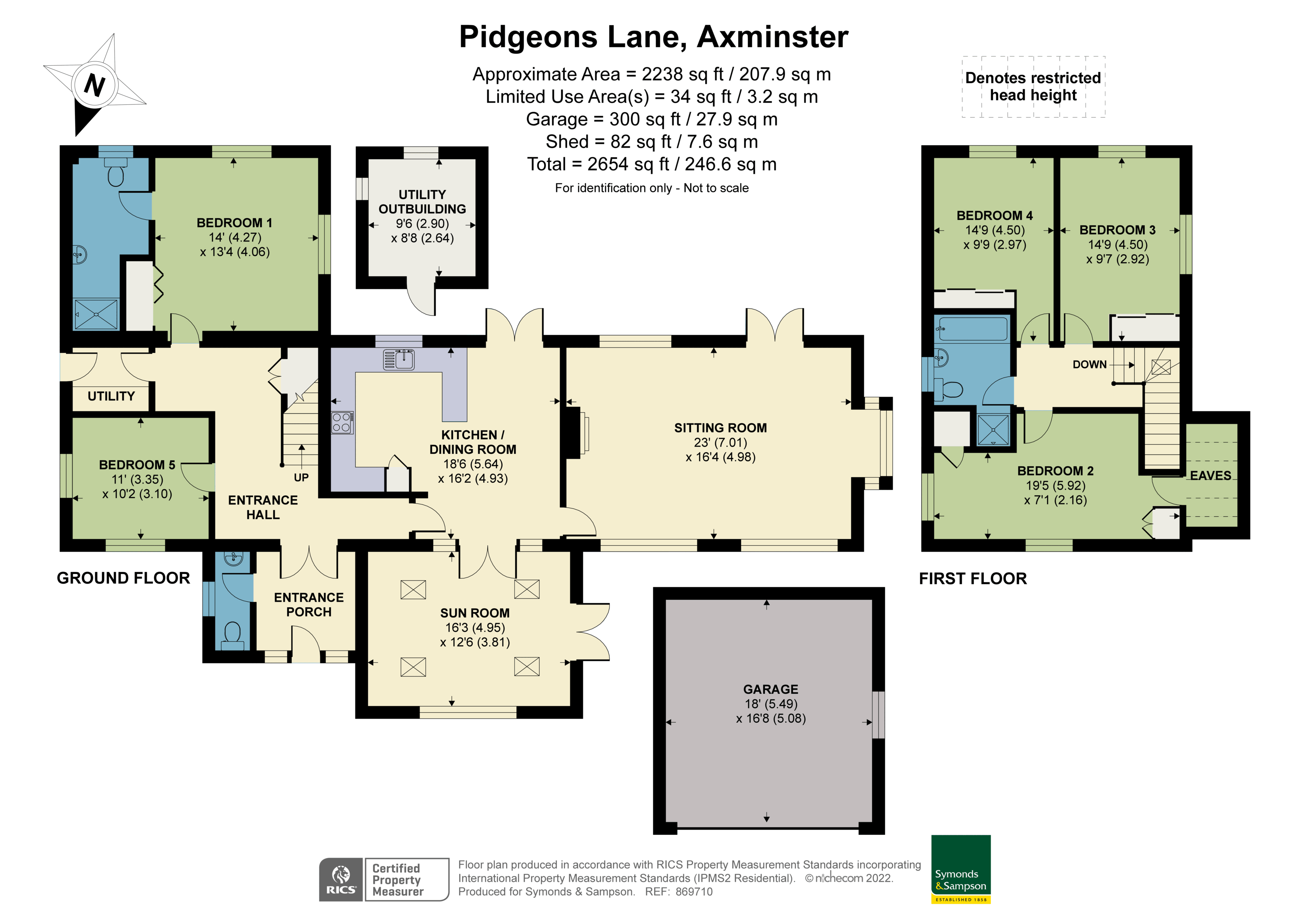 Floorplan - Pidgeons Lane, Axminster, Devon, EX13 5SR