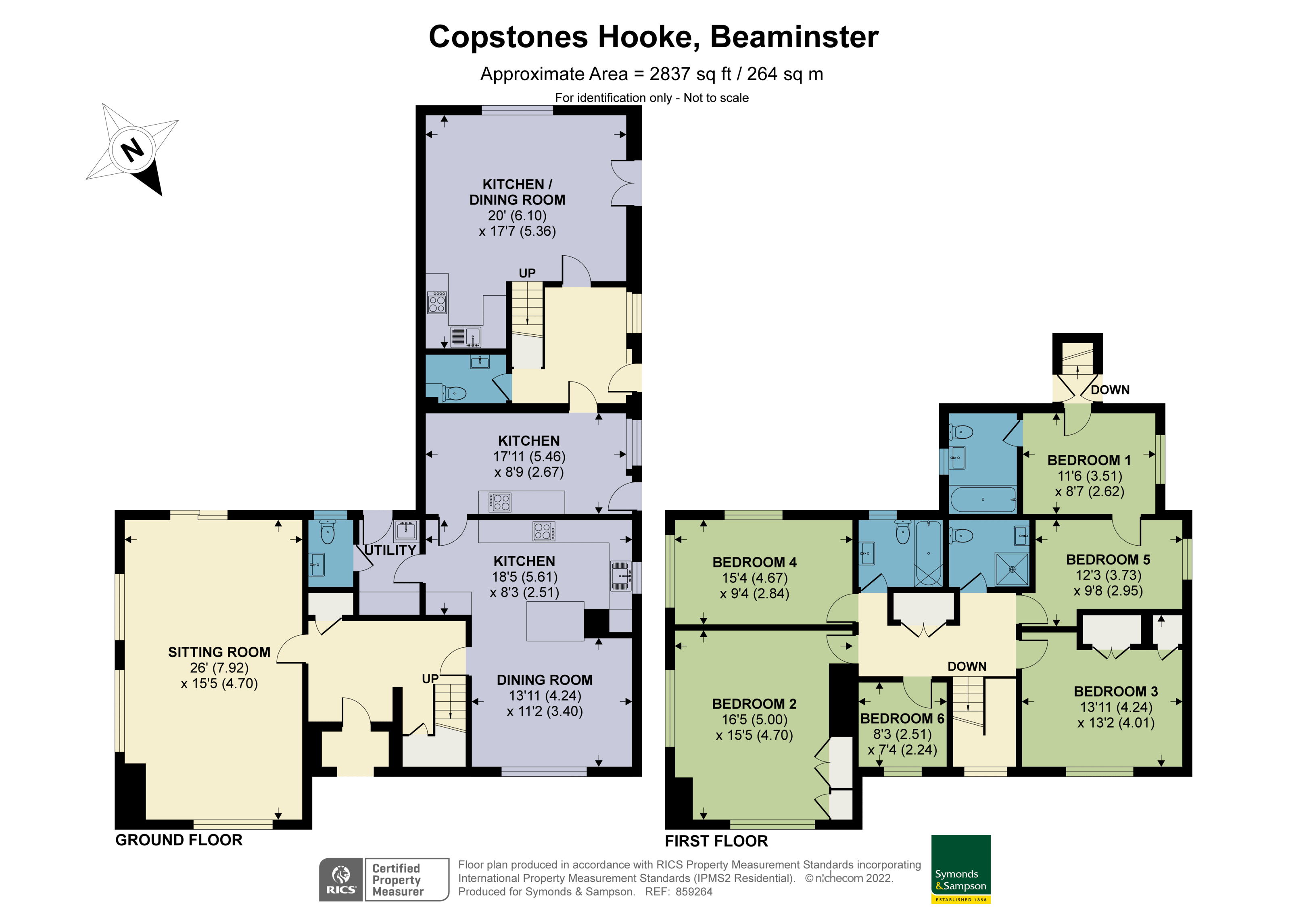 Floorplan - Hooke, Beaminster, Dorset, DT8 3PD