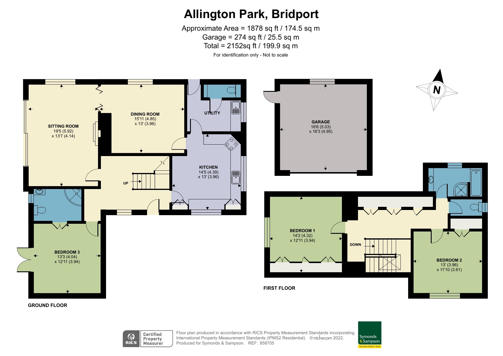 Floorplan - Allington Park, Bridport, DT6 5DD