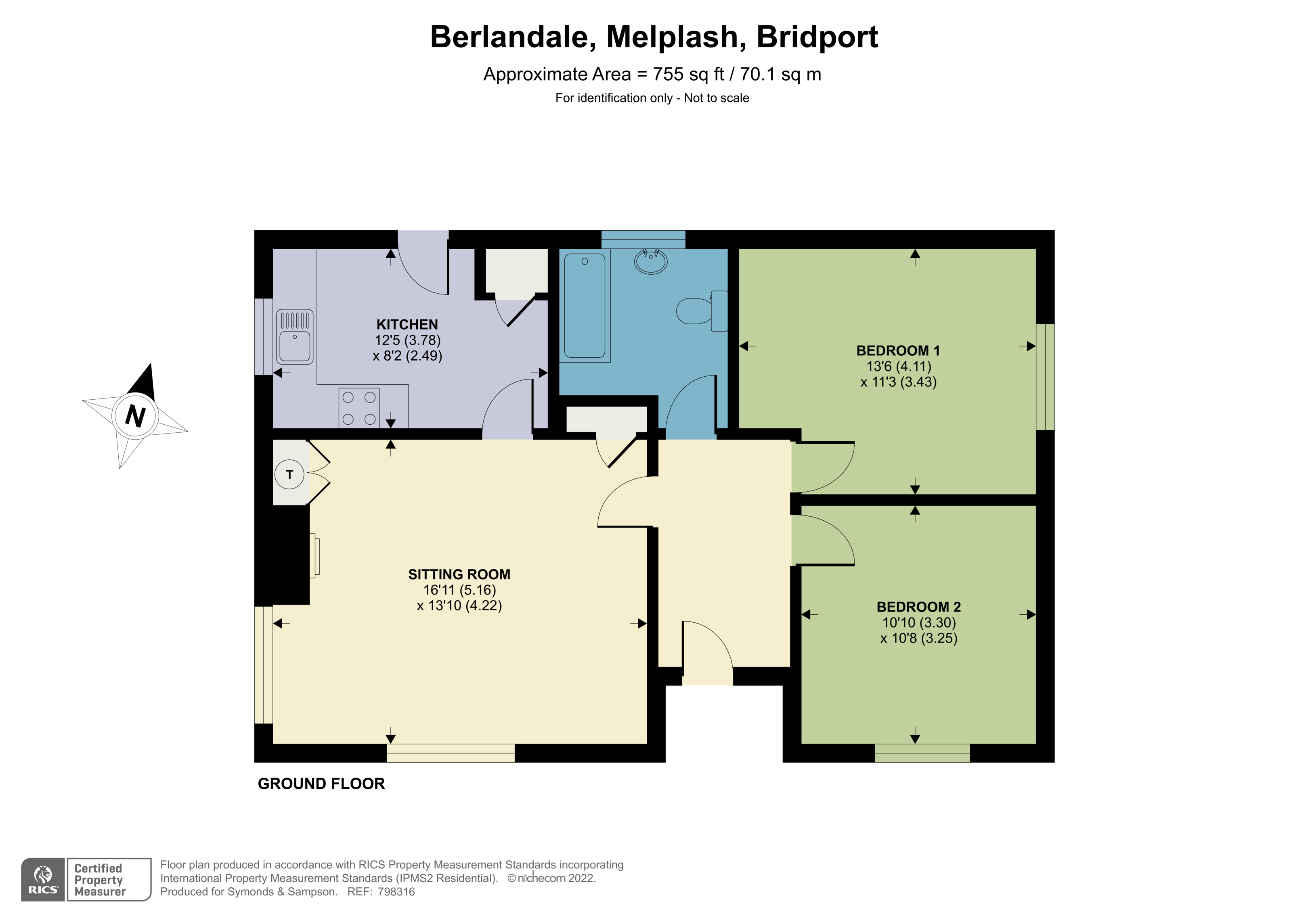 Floorplan - Melplash, Bridport, DT6 3UH