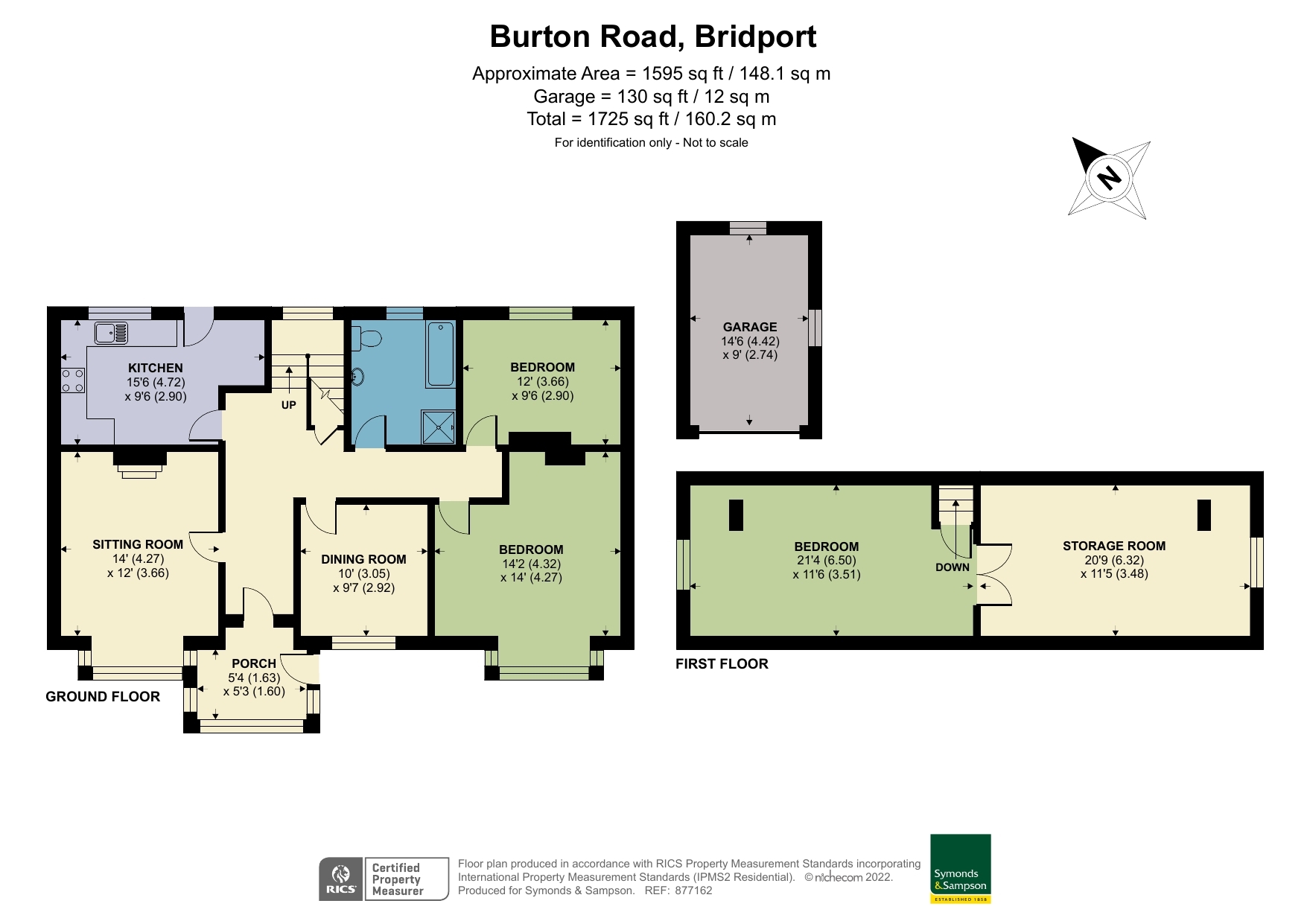 Floorplan - Burton Road, Bridport, DT6 4JE