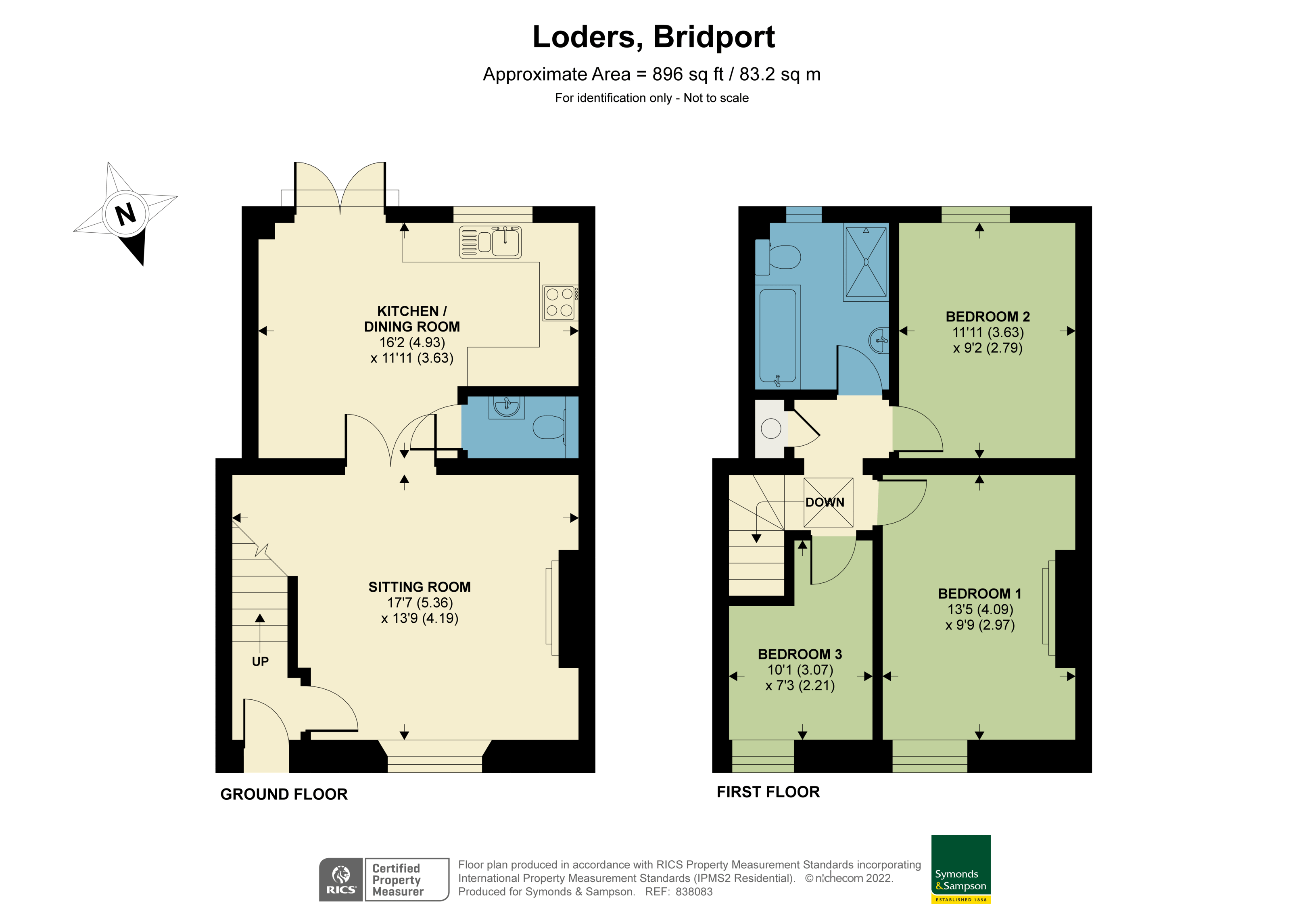 Floorplan - Loders, Bridport, DT6 3SA