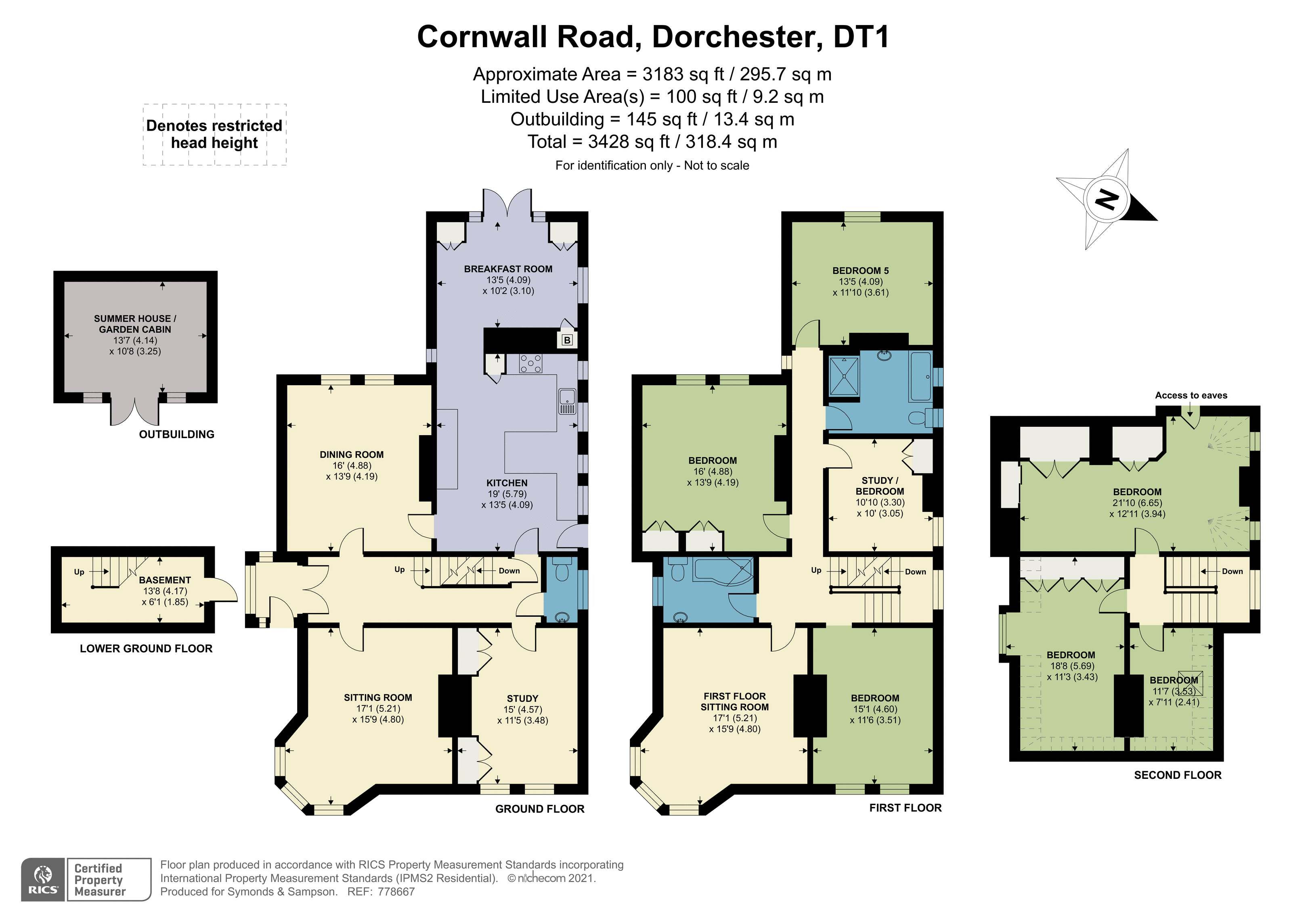 Floorplan - Cornwall Road, Dorchester, Dorset, DT1 1RU