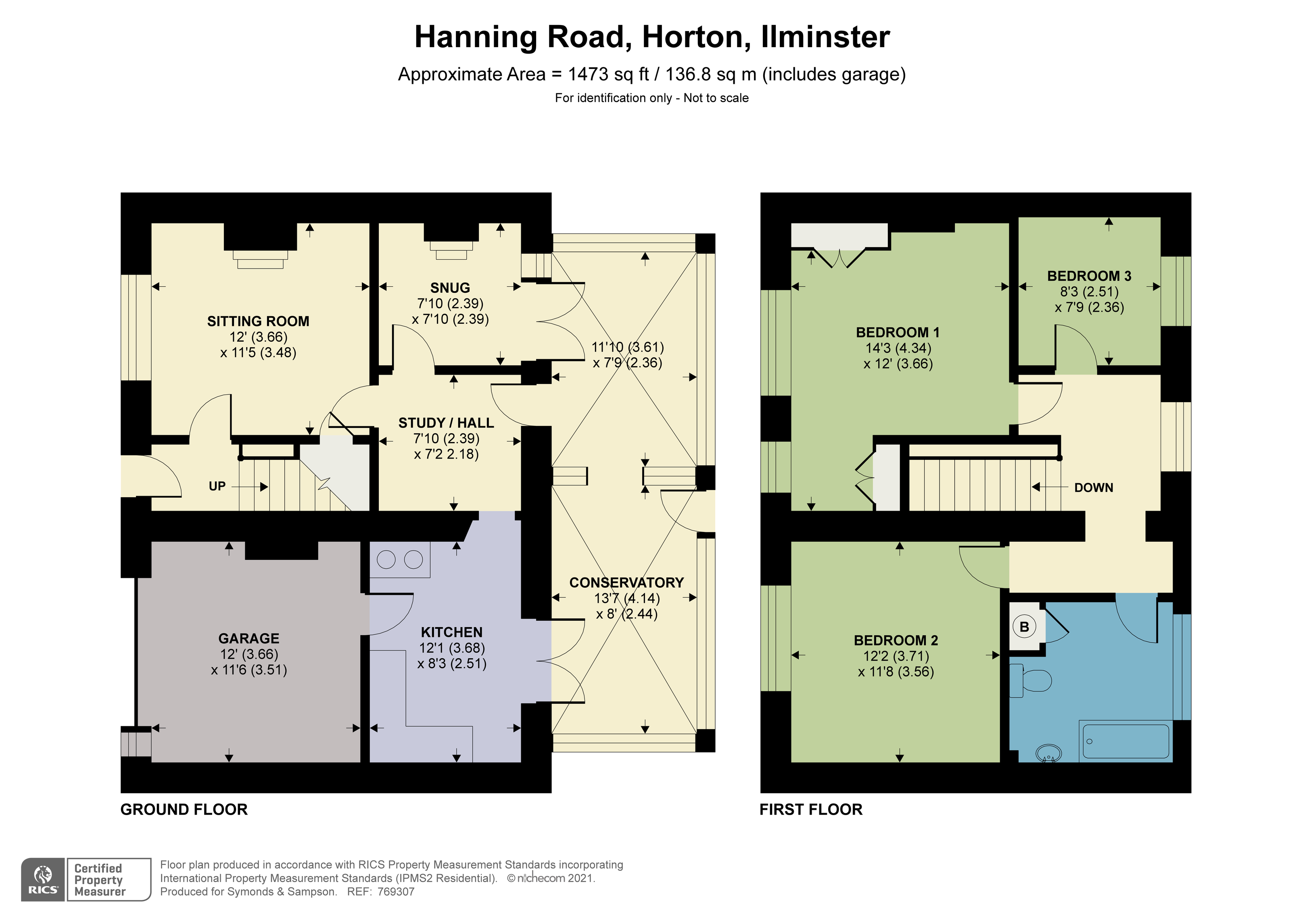 Floorplan - Hanning Road, Horton, Ilminster, TA19 9QH