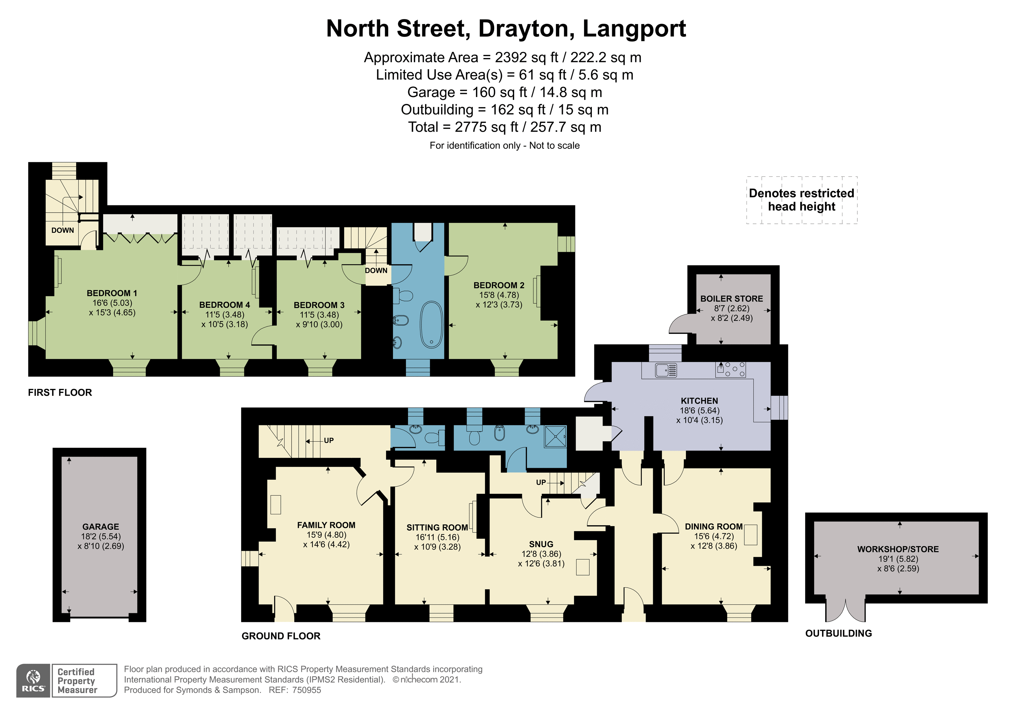 Floorplan - North Street, Drayton, Langport, TA10 0LE