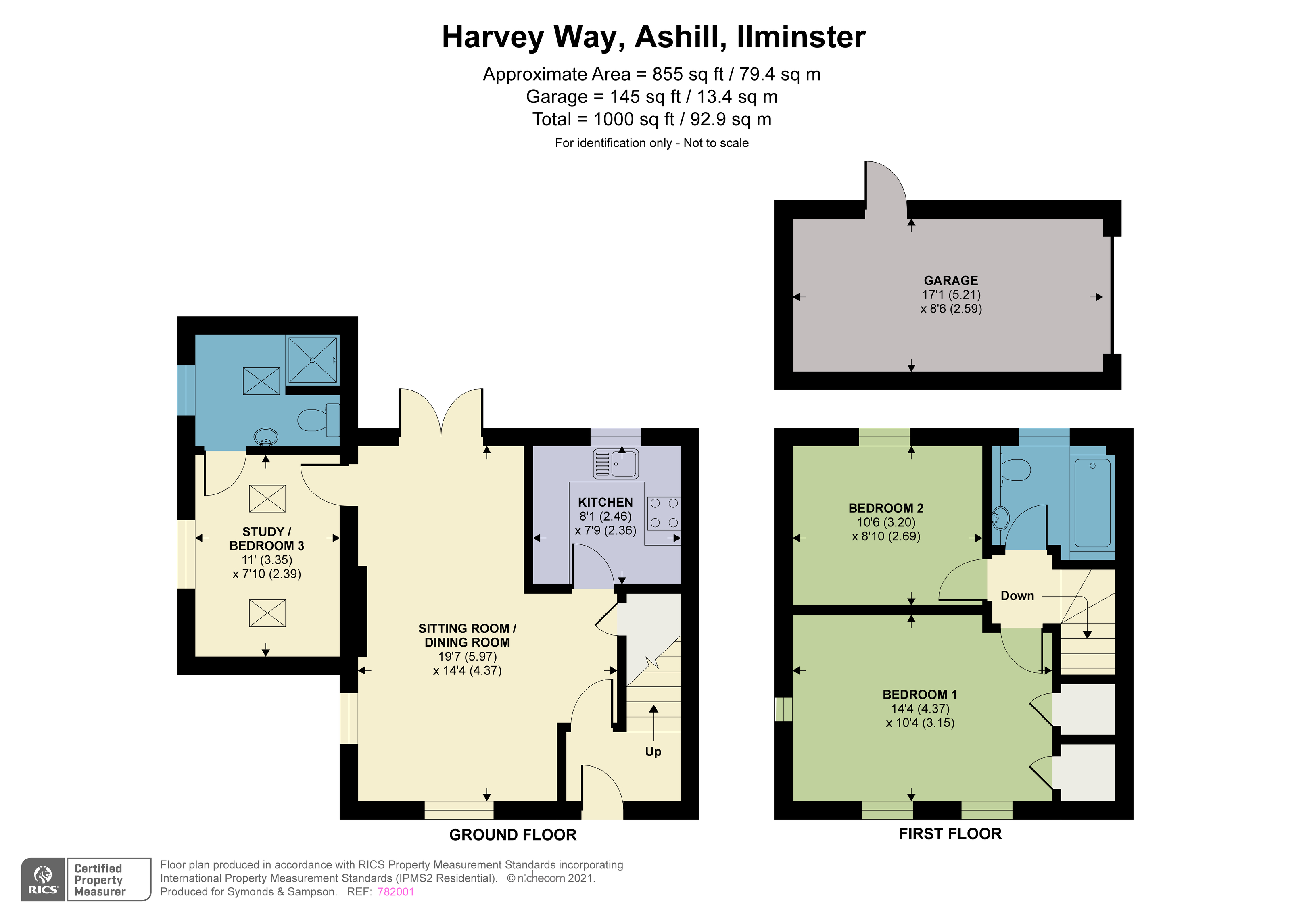 Floorplan - Harvey Way, Ashill, Ilminster, TA19 9QD