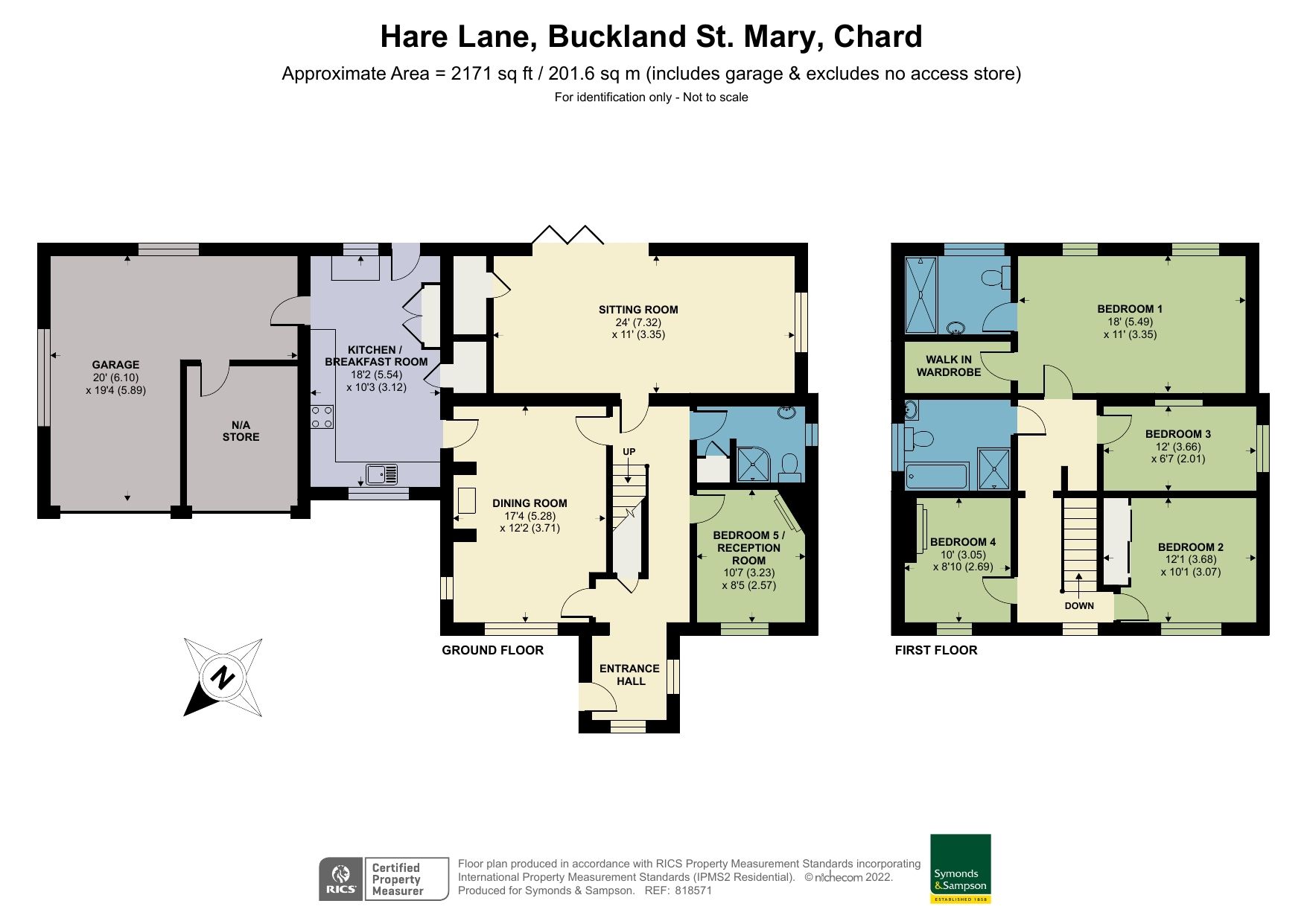 Floorplan - Hare Lane, Buckland St. Mary, Chard, Somerset, TA20 3JS
