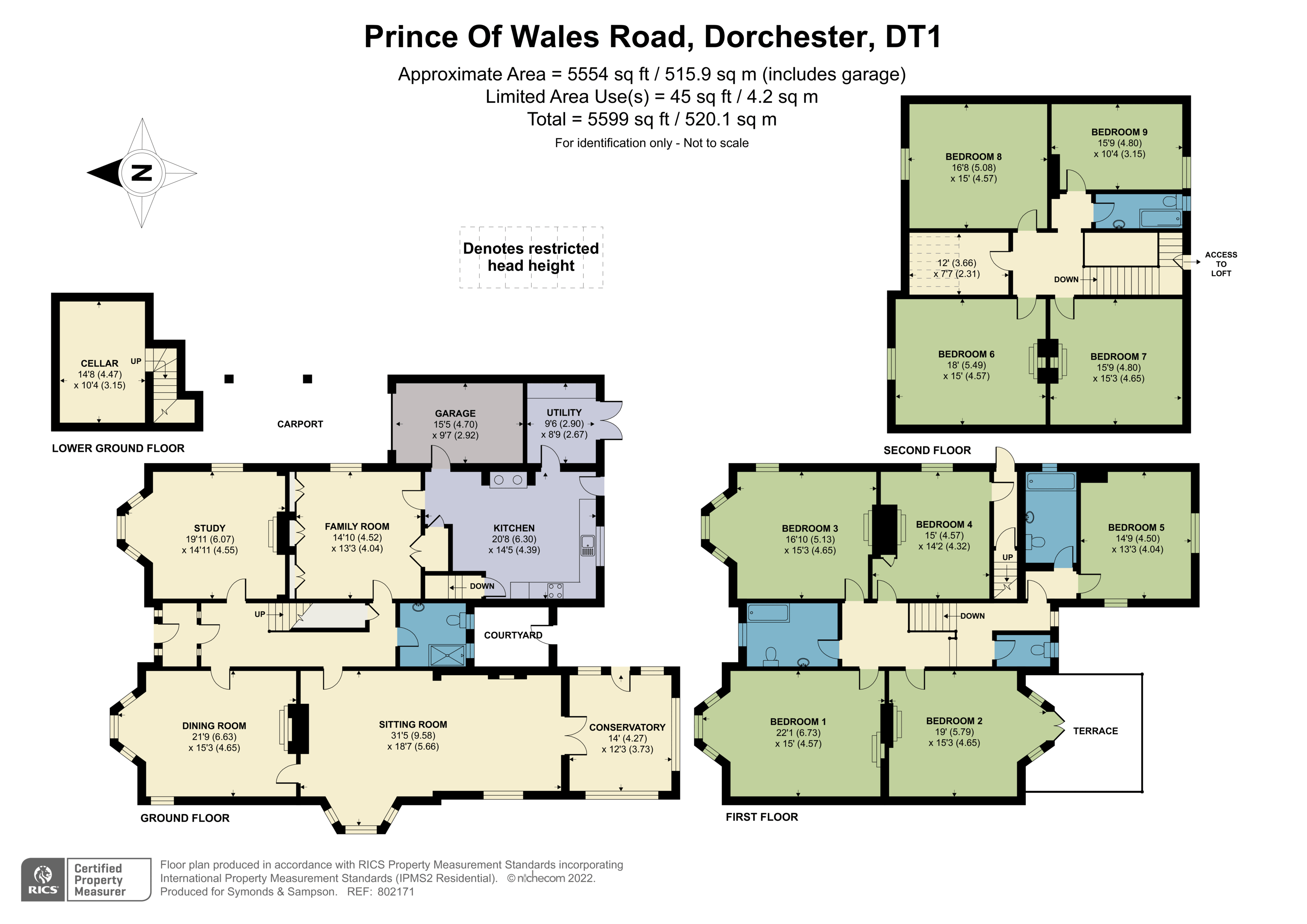 Floorplan - Prince of Wales Road, Dorchester, Dorset, DT1 1PW