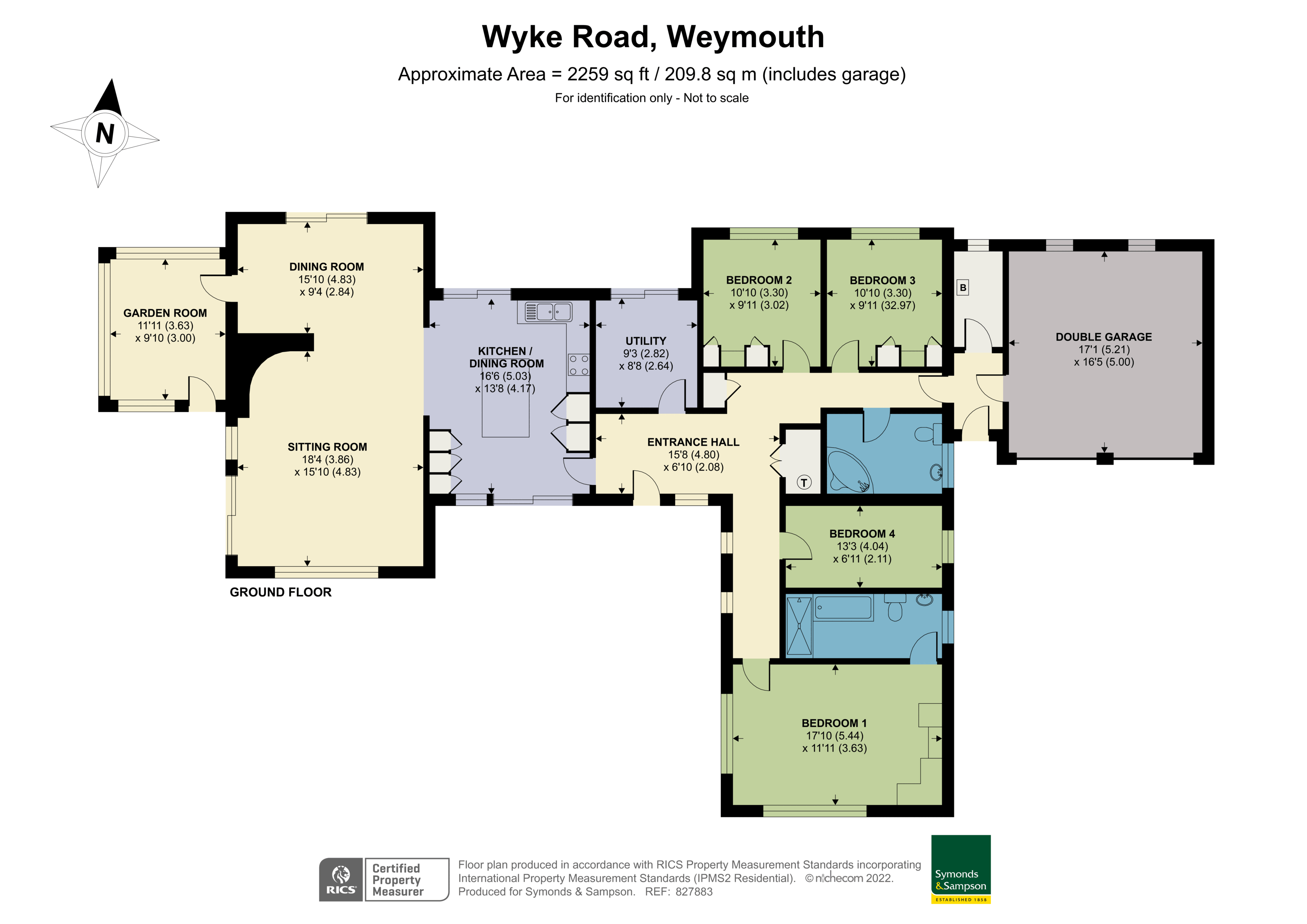 Floorplan - Wyke Road, Weymouth, Dorset, DT4 9QP