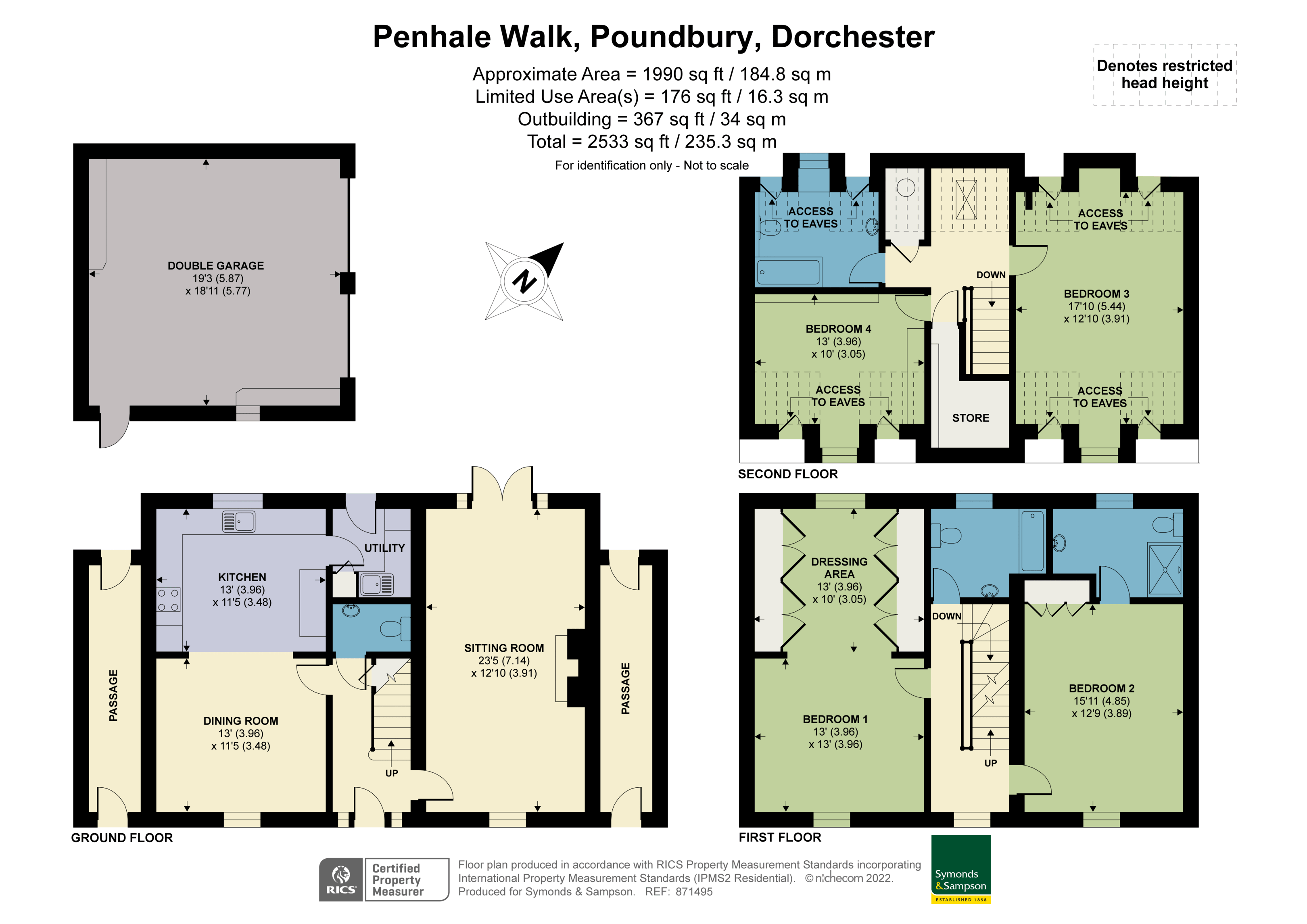 Floorplan - Penhale Walk, Poundbury, Dorchester, Dorset, DT1 3WL