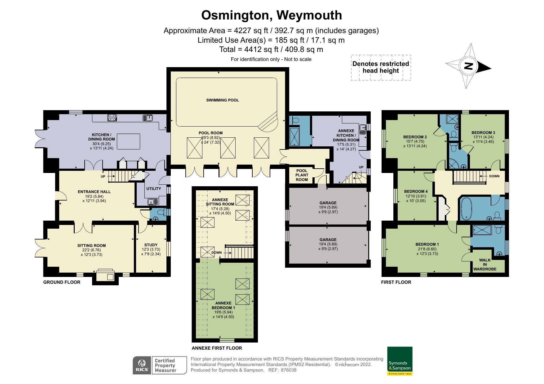 Floorplan - Osmington, Weymouth, Dorset, DT3 6EH