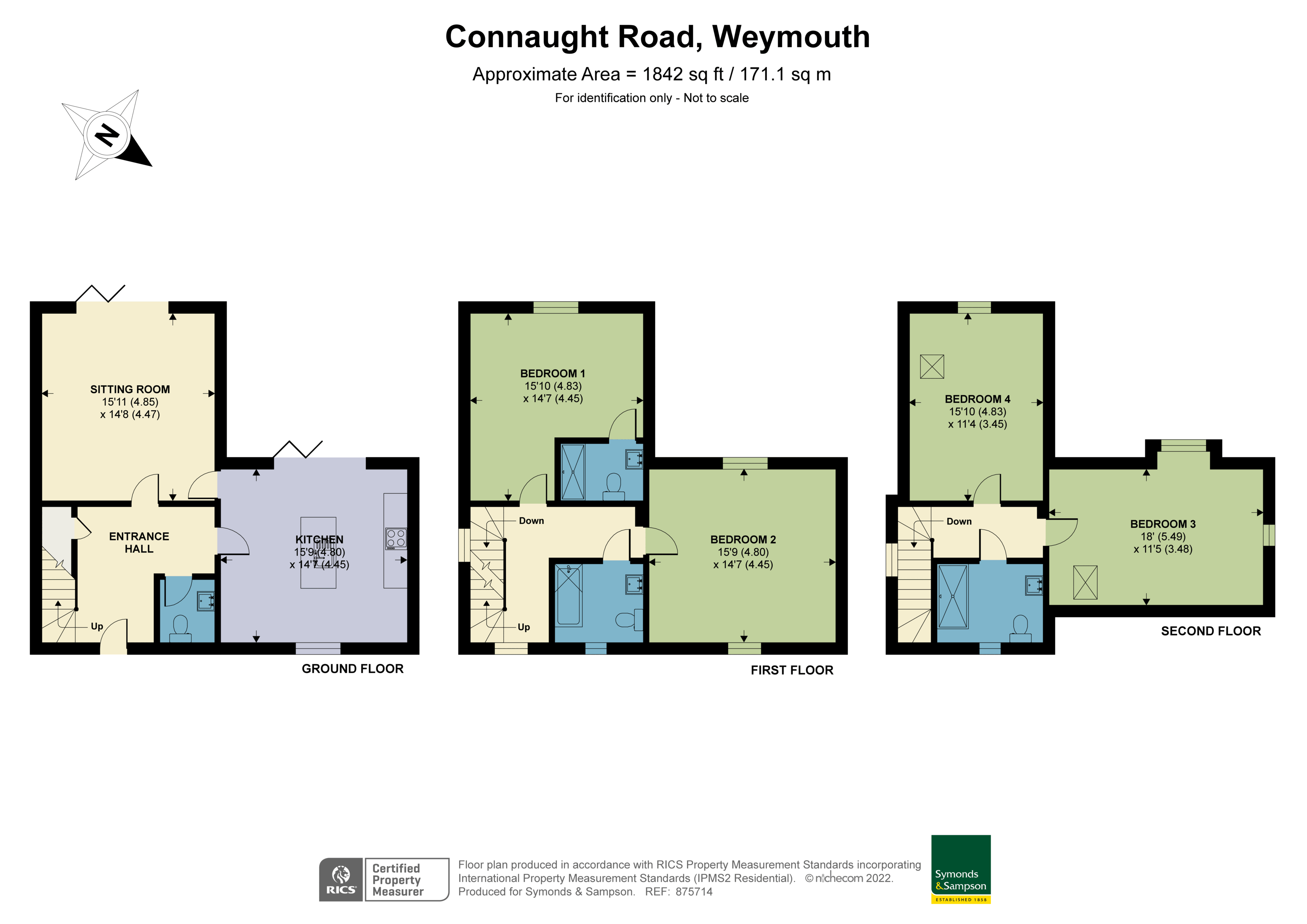 Floorplan - Connaught Road, Weymouth, Dorset, DT4 0SA